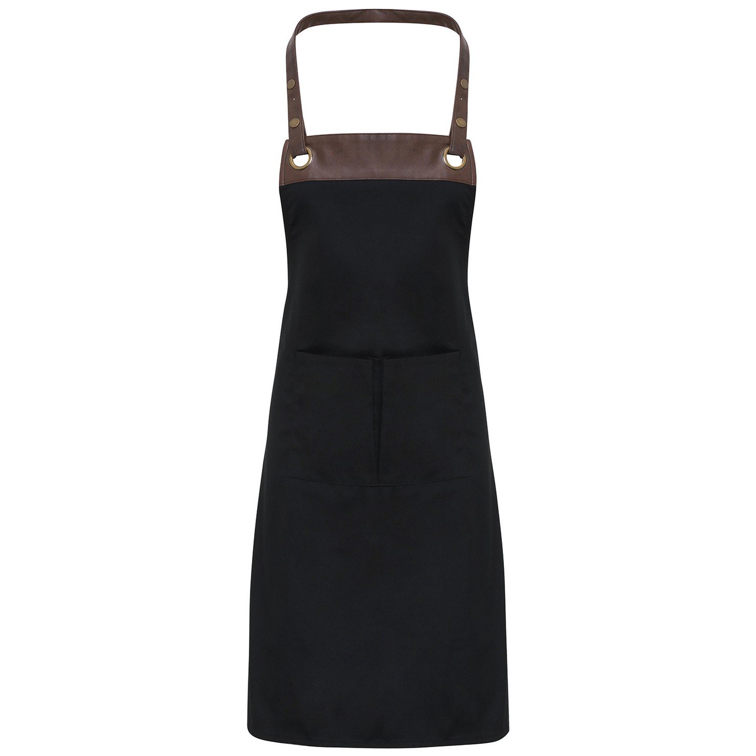 Premier Unisex Adult Espresso Full Apron - Black & Brown