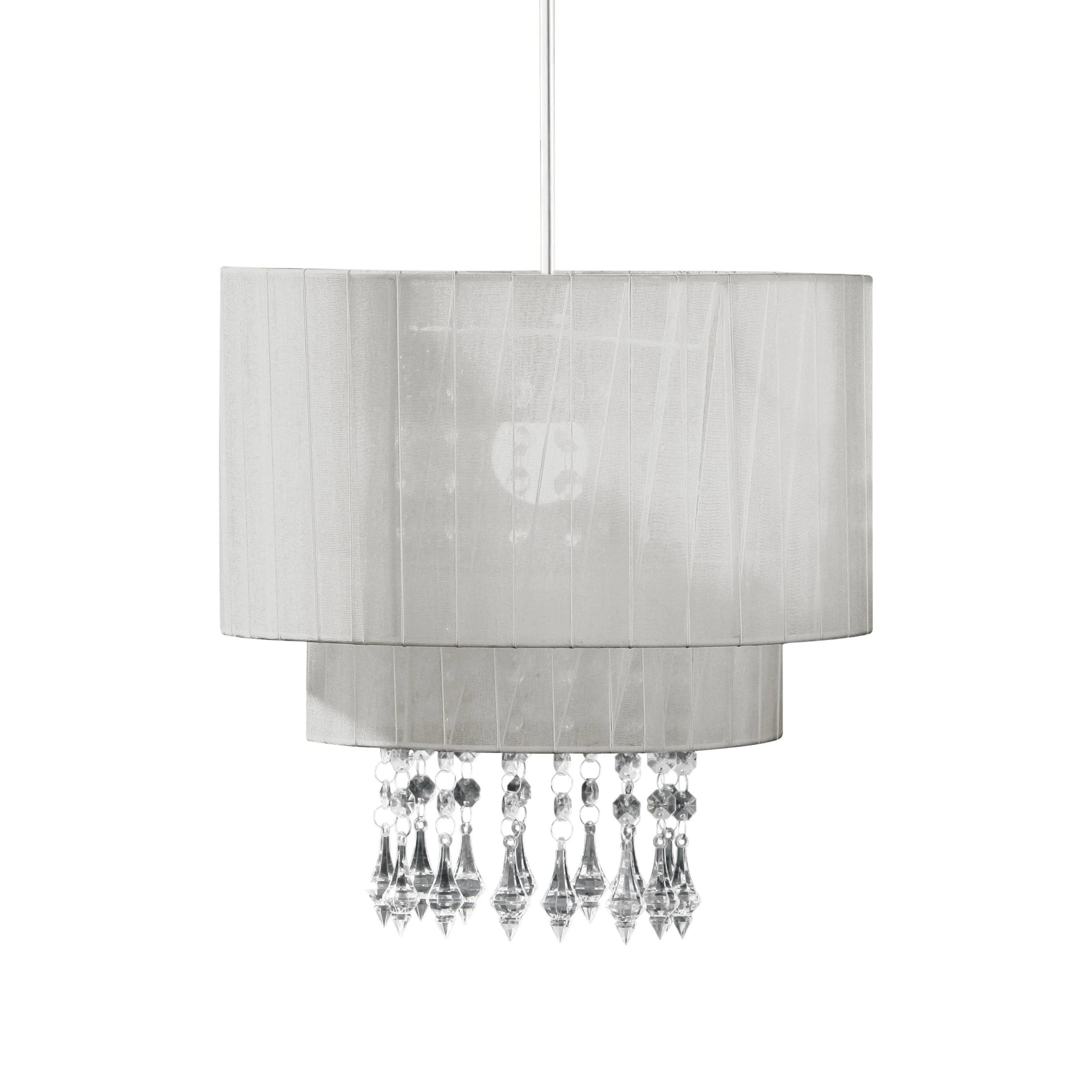 Orsina Riband Voile Pendant Shade - Silver