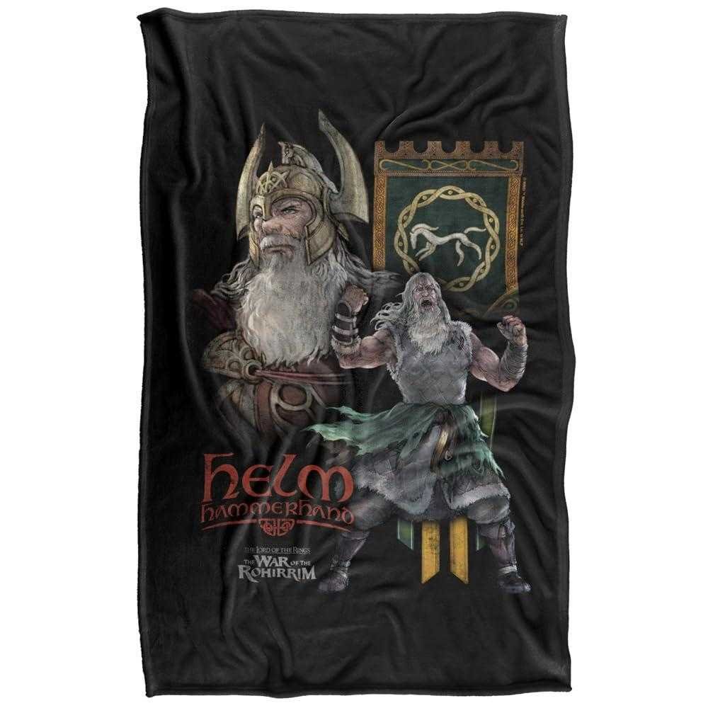 The Lord of the Rings: Rohirrim Homage Helm Hammerhand Blanket - 147cm x 91cm