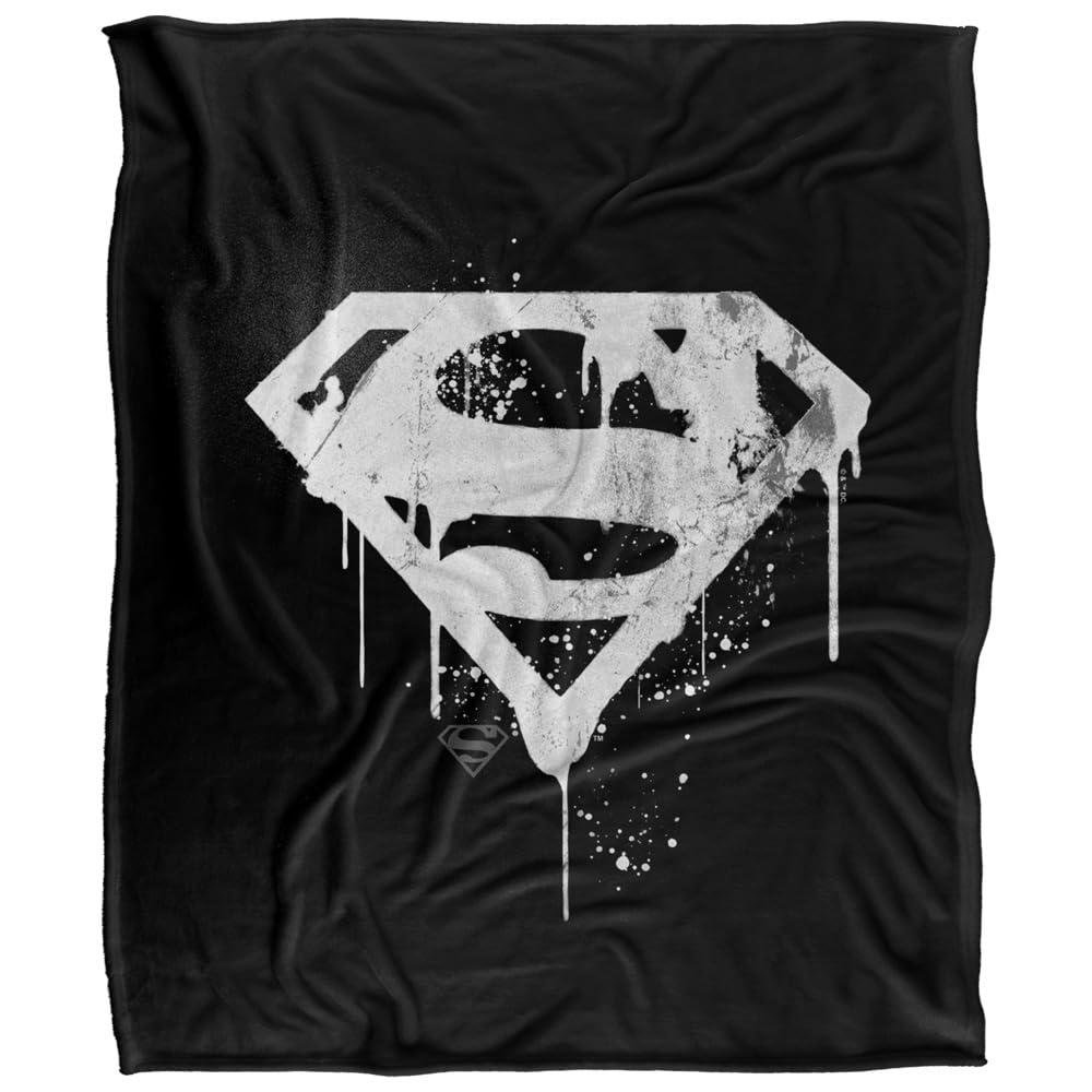 Superman Graffiti Logo Blanket - 152cm x 127cm