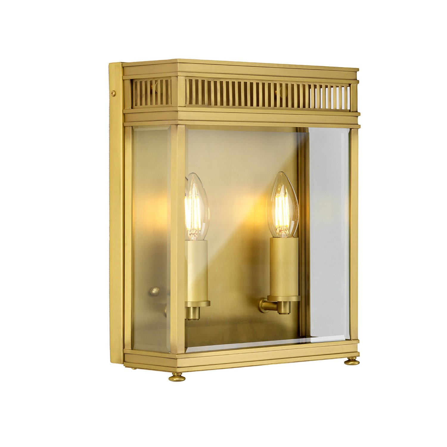 Elstead Holborn 2 Arm Wall Light - Brushed Brass