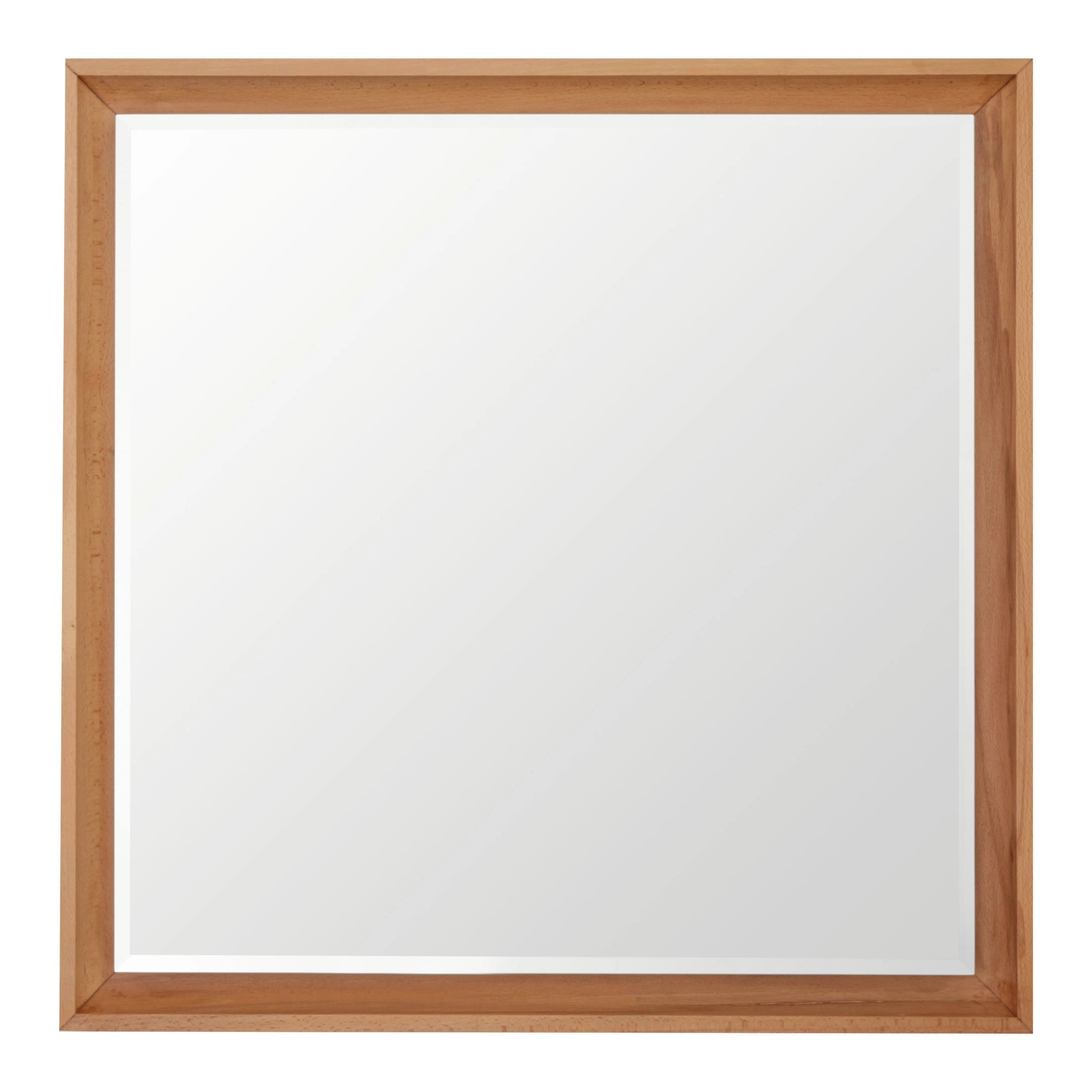 Orsina Kensington Townhouse Square Wall Mirror – Natural