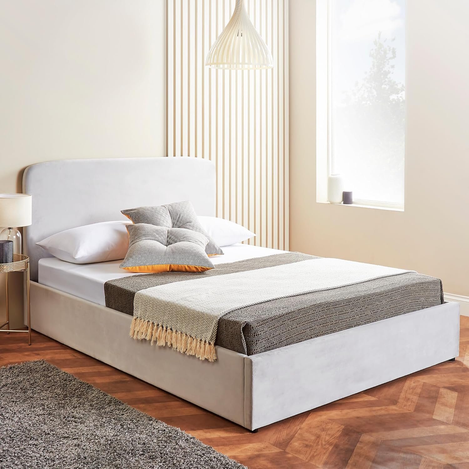 Home Treats Small Double Oppulent Ottoman Bed With Pocket Sprung Mattress