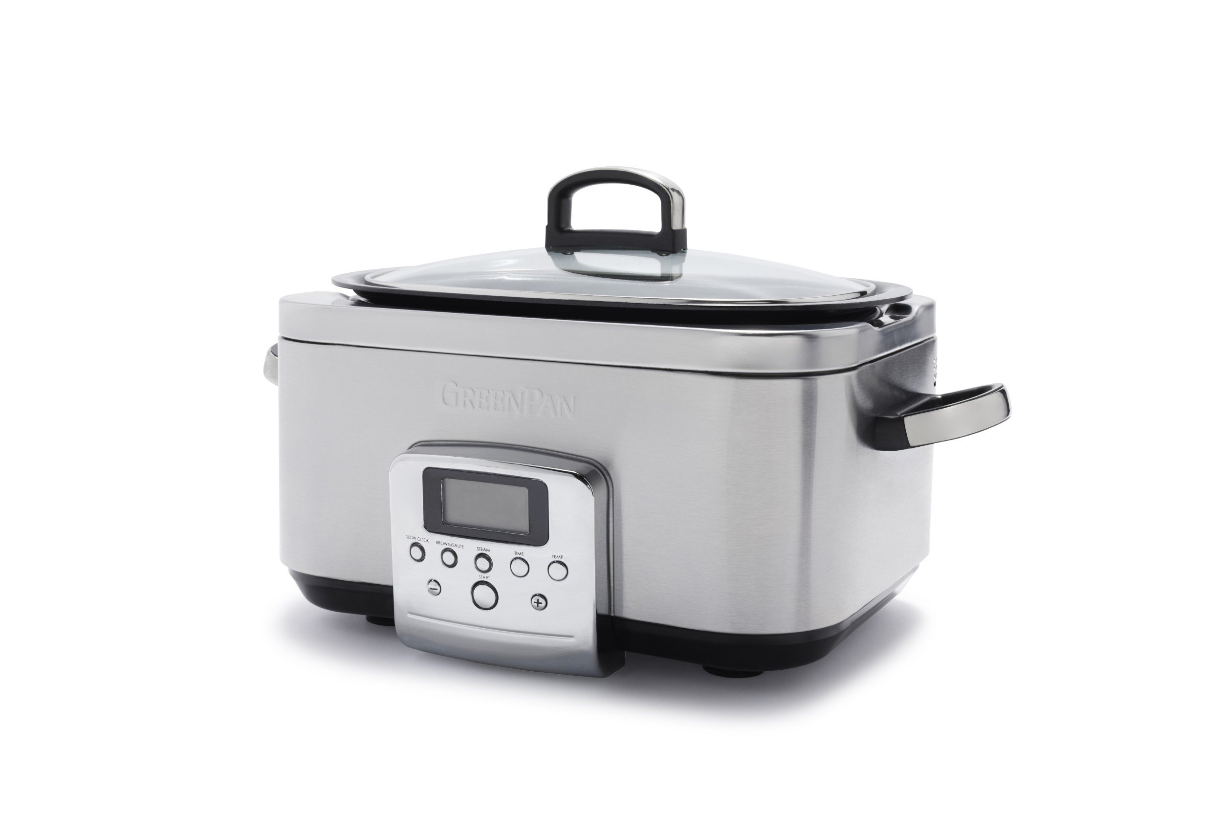 GreenPan 6L Elite Slowcooker   - Stainless steel