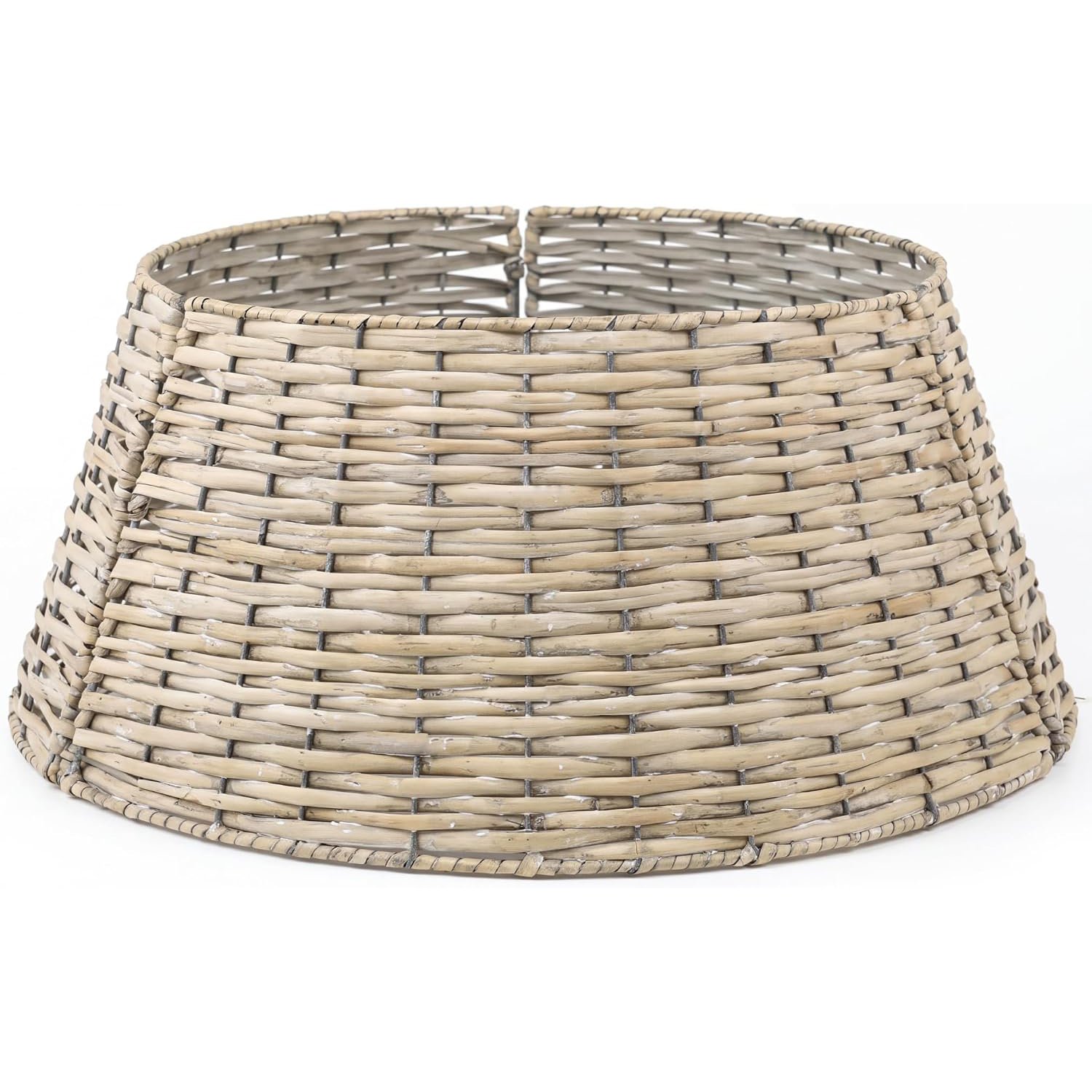 My Christmas Tree Skirt Woven Willow Rattan Cover 70cm - Beige