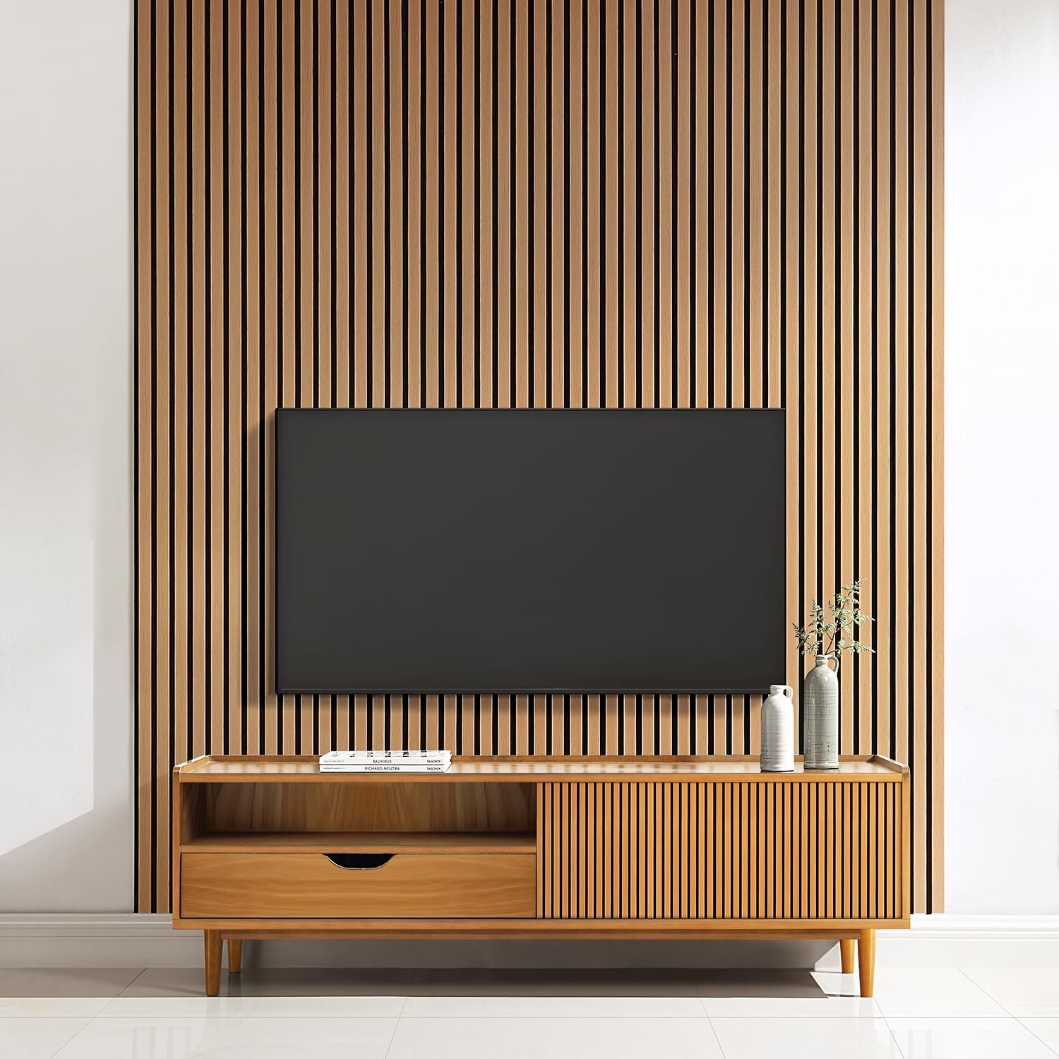 Home Treats Wooden Wall Panel Acoustic 3D  200cm - Oak