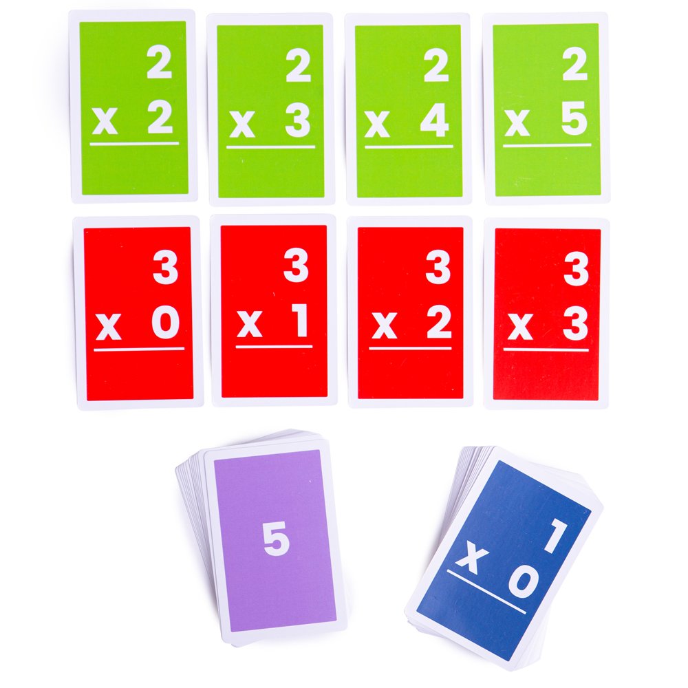 Bigjigs Toys Flashcards - Multiplications 1-6 (10) 3 Years +