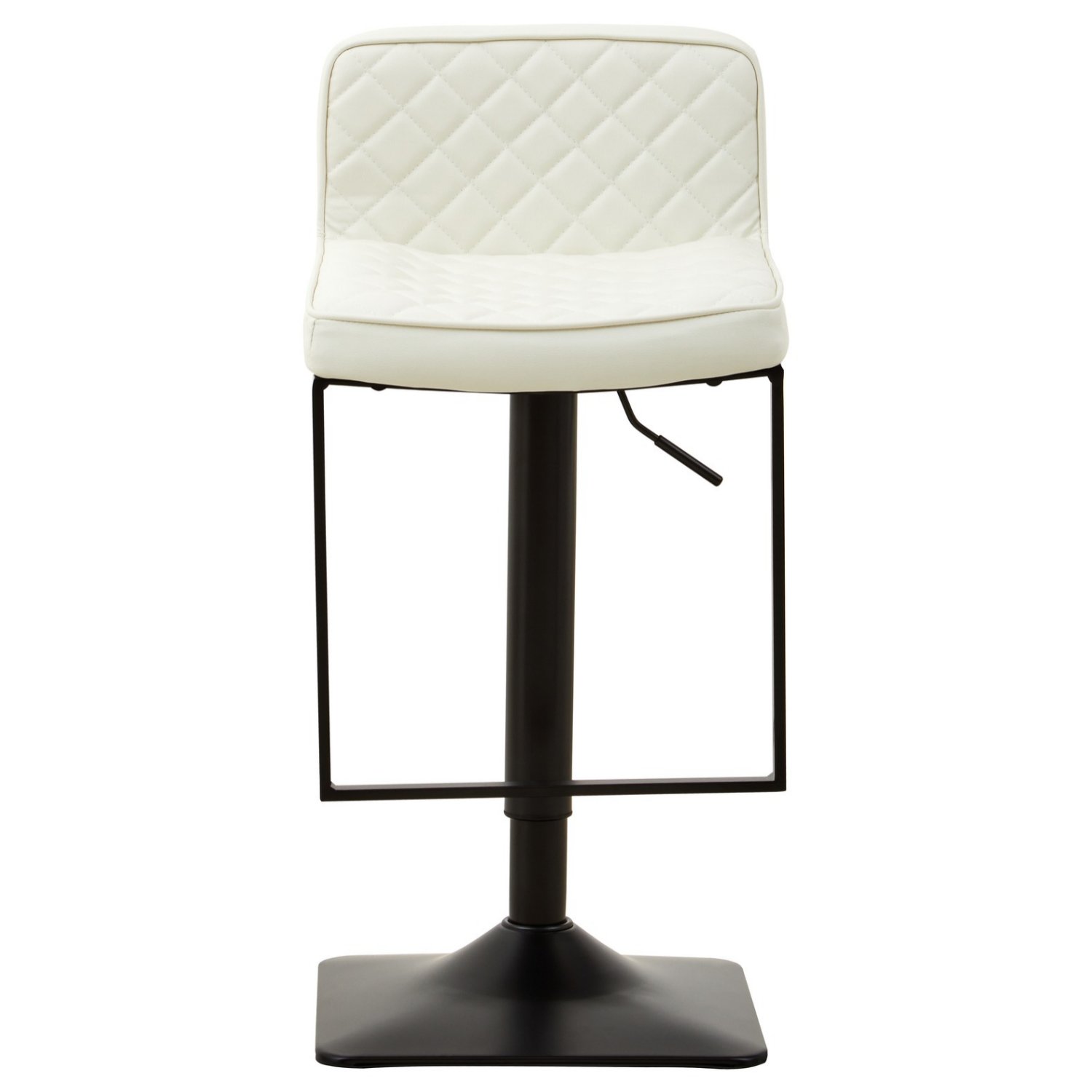 Orsina Baina Faux Leather Bar Chair – White & Black