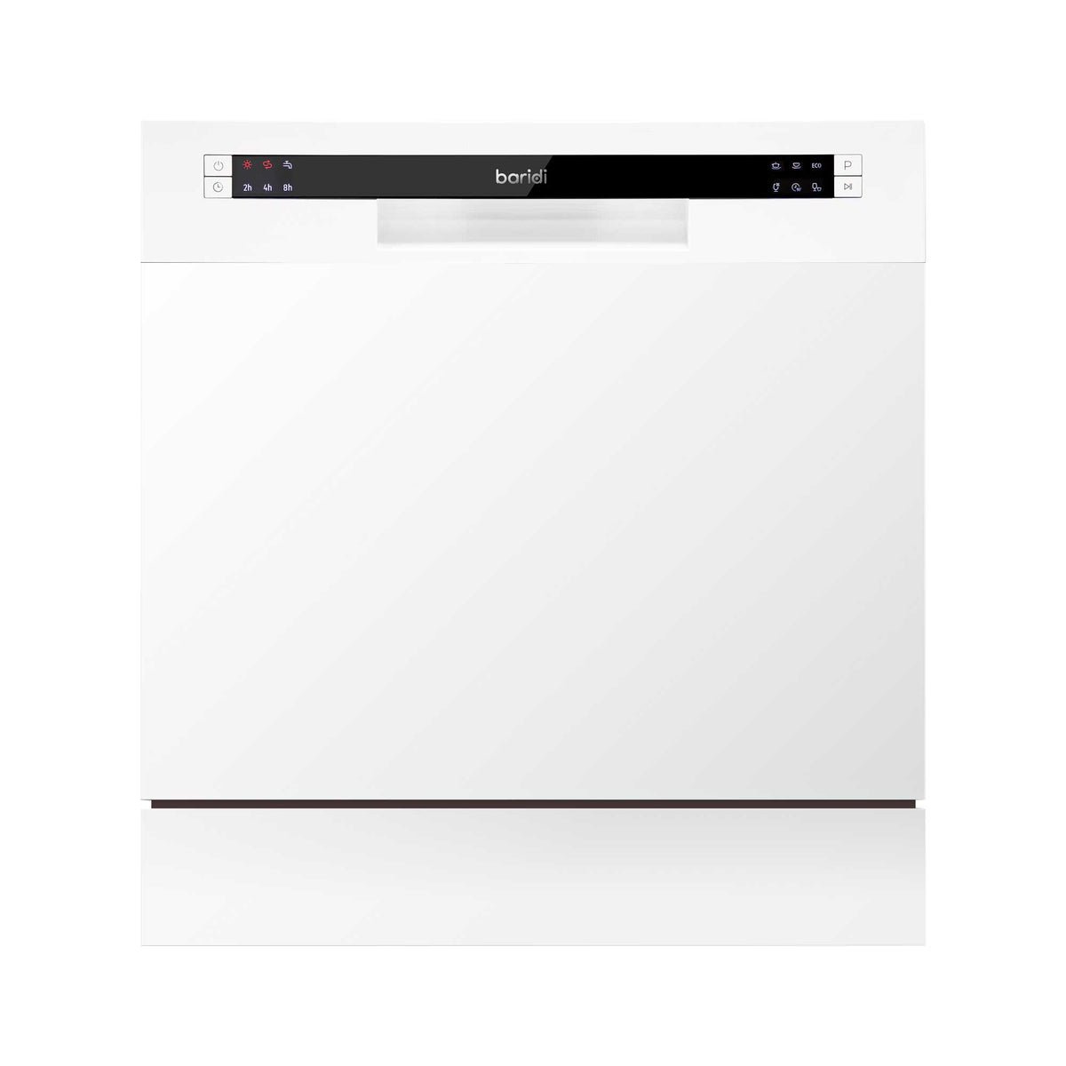 Baridi Table Top Dishwasher with 8 Place Settings & 6 Programmes - White