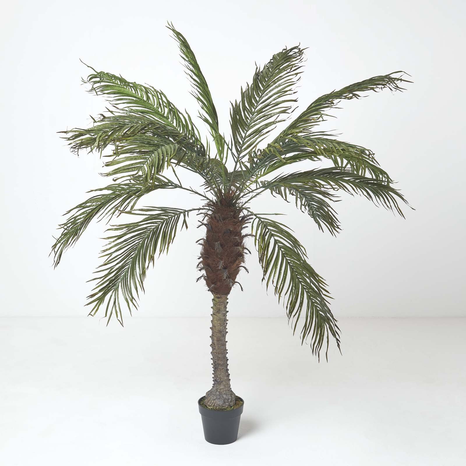 Homescapes Handcrafted Artificial Phoenix Palm Tree in Pot - Green