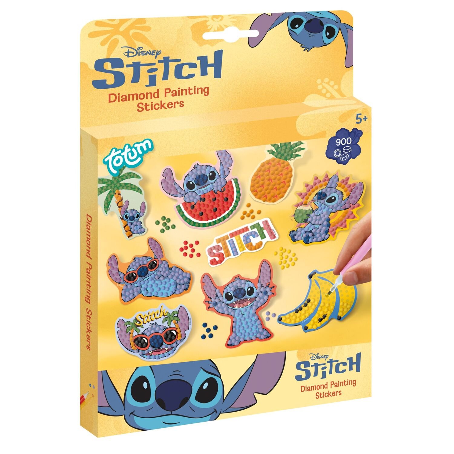Totum Disney Stitch Iron on Beads 2 Square Pegboards