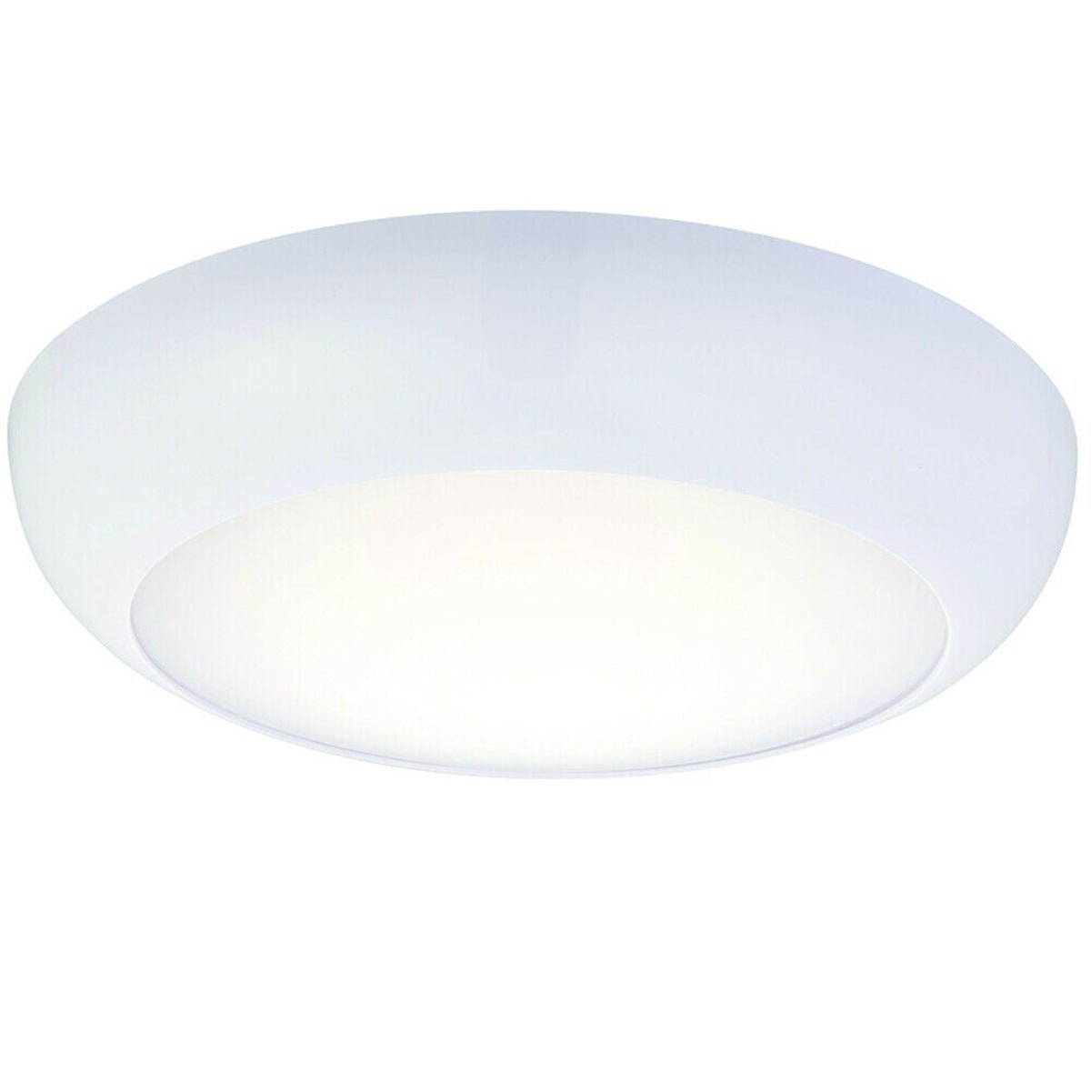 Loops Direct Polycarbonate LED Bulkhead Ceiling Light - Gloss White