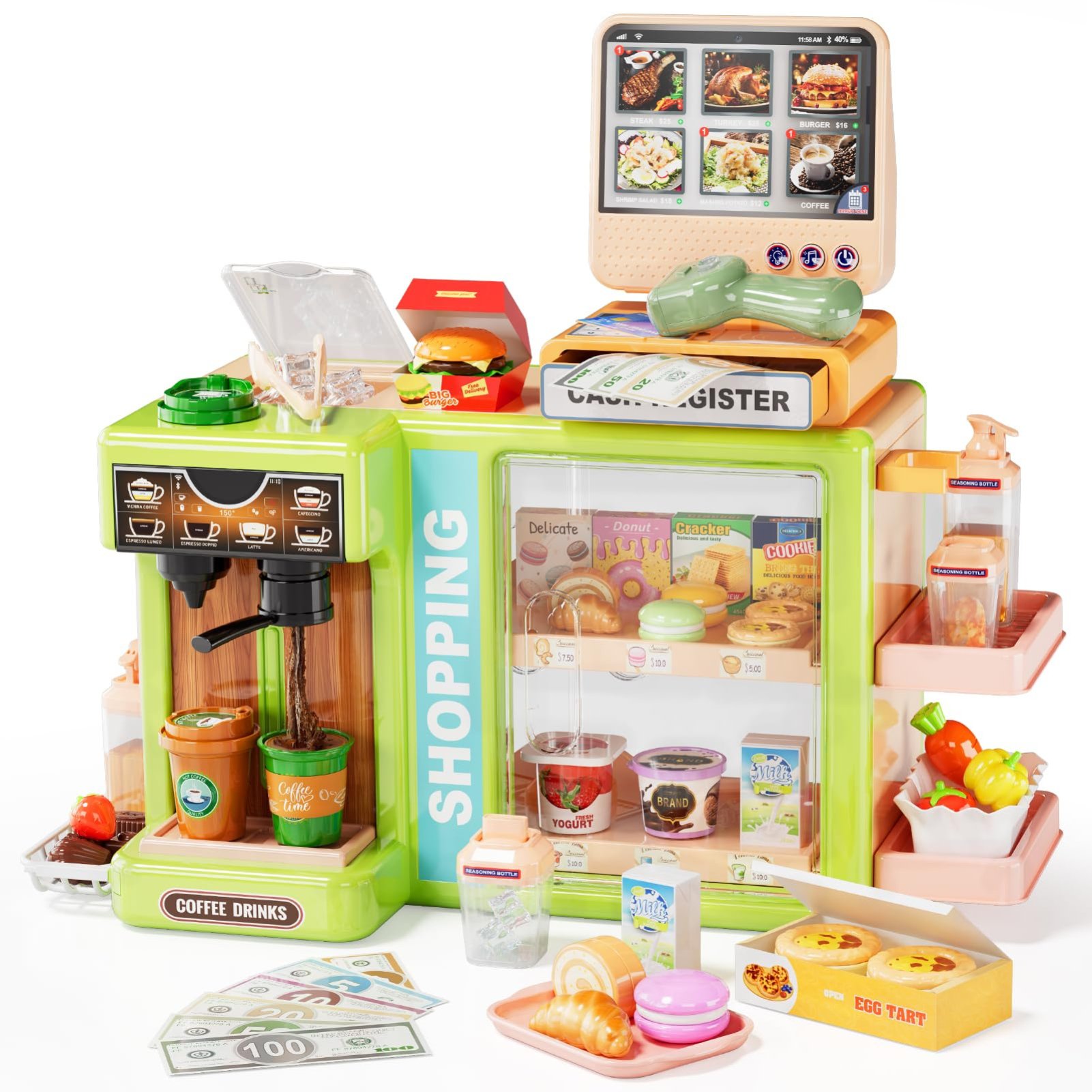 deAO Grocery Store Playset - Green