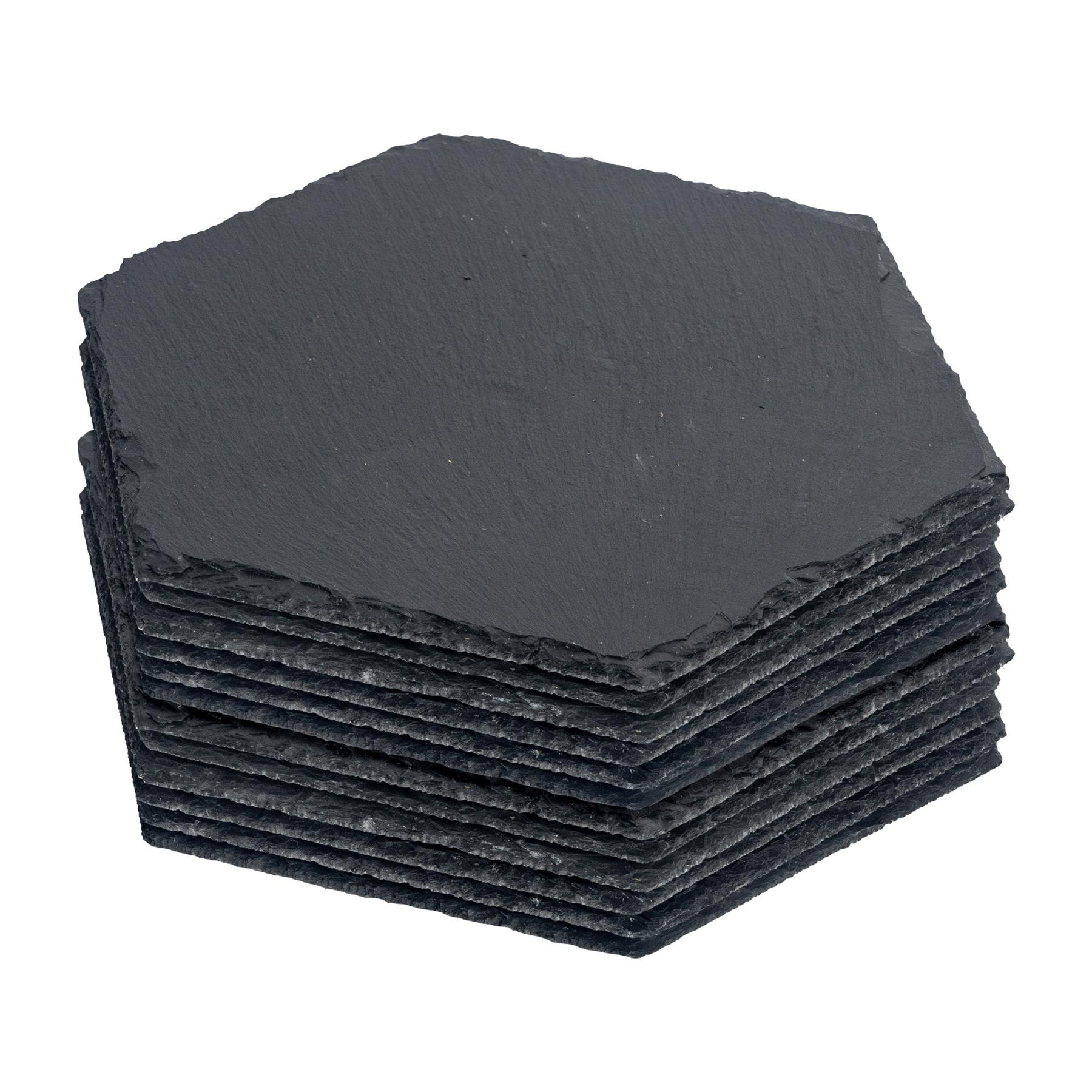 Argon Tableware Hexagon Slate Placemats 30cm x 26cm - Pack of 12