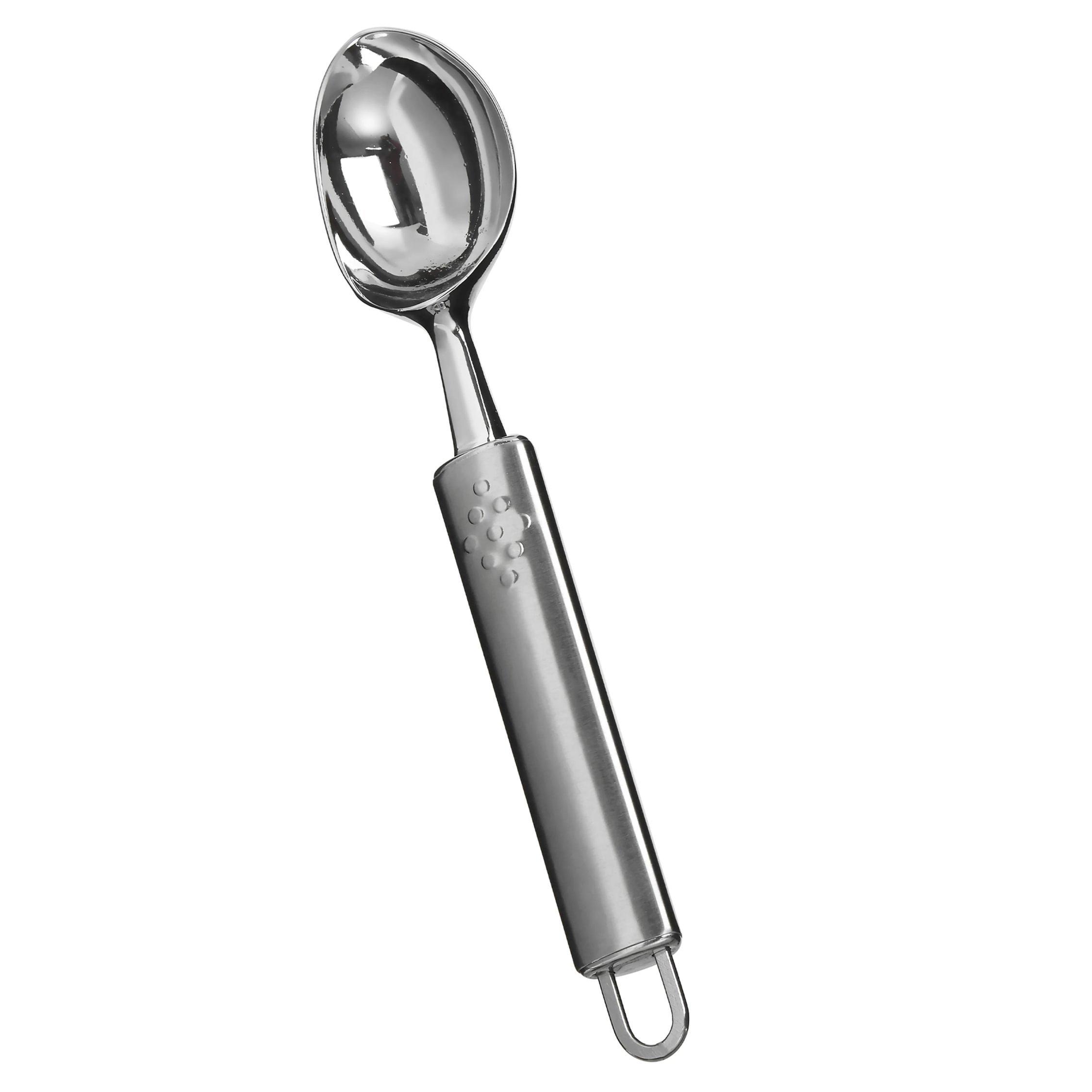 Orsina Barron Satin Ice Cream Scoop with Hanging Loop – Silver