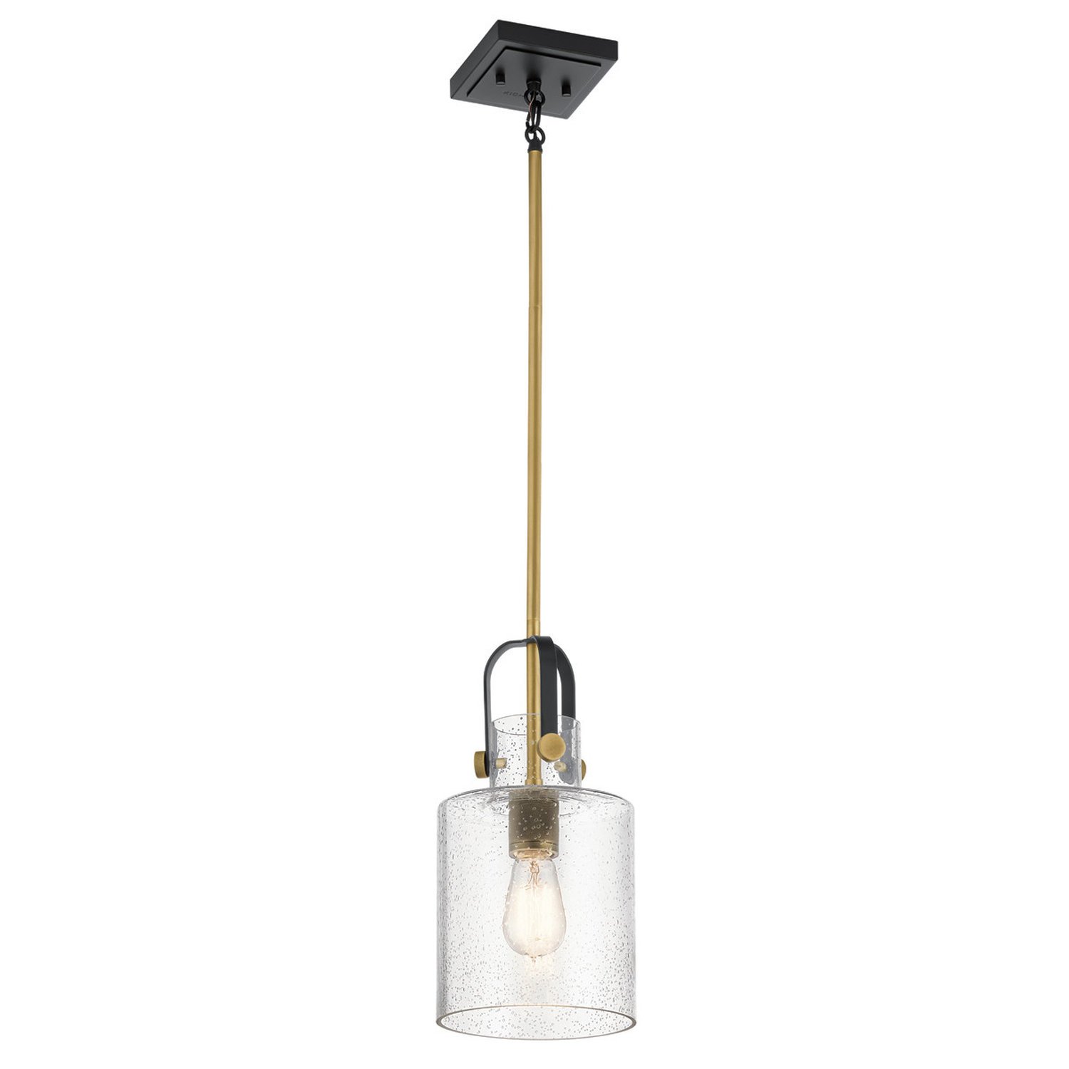Elstead Kichler Dome Pendant Light - Natural Brass
