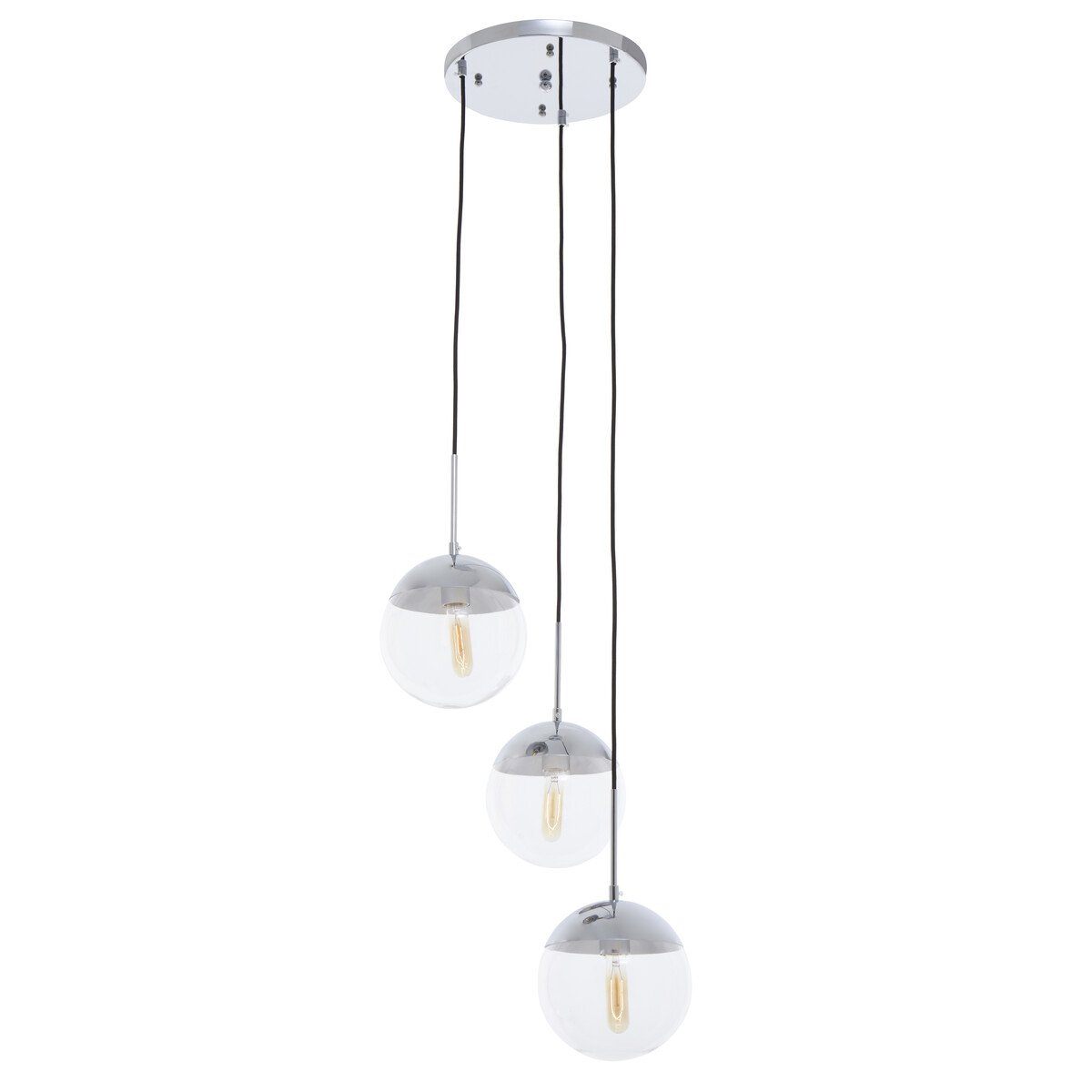 Orsina Revive Finish 3 Pendant Light - Chrome