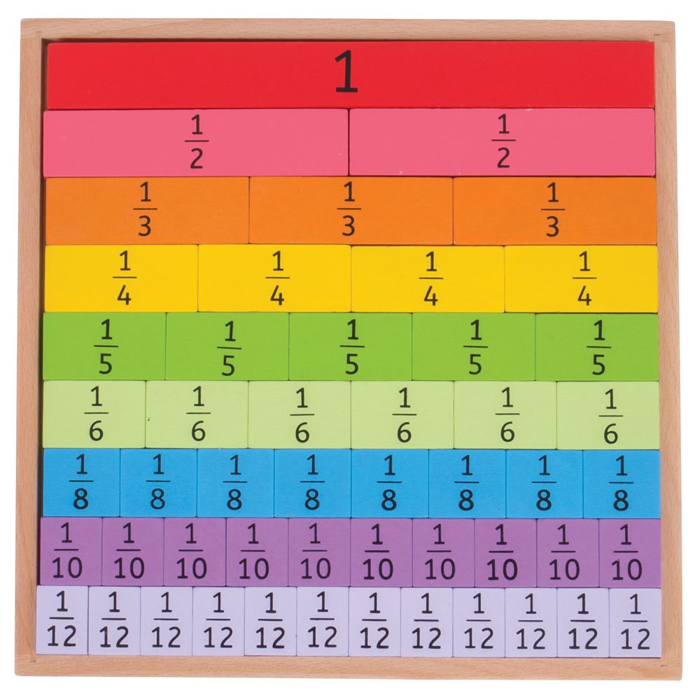 Bigjigs Toys Fractions Tray 3 Years +