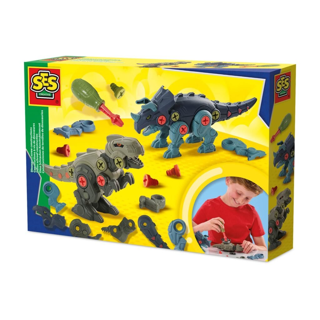 SES Creative Dinosaur Screw Construction Set STEM Toy
