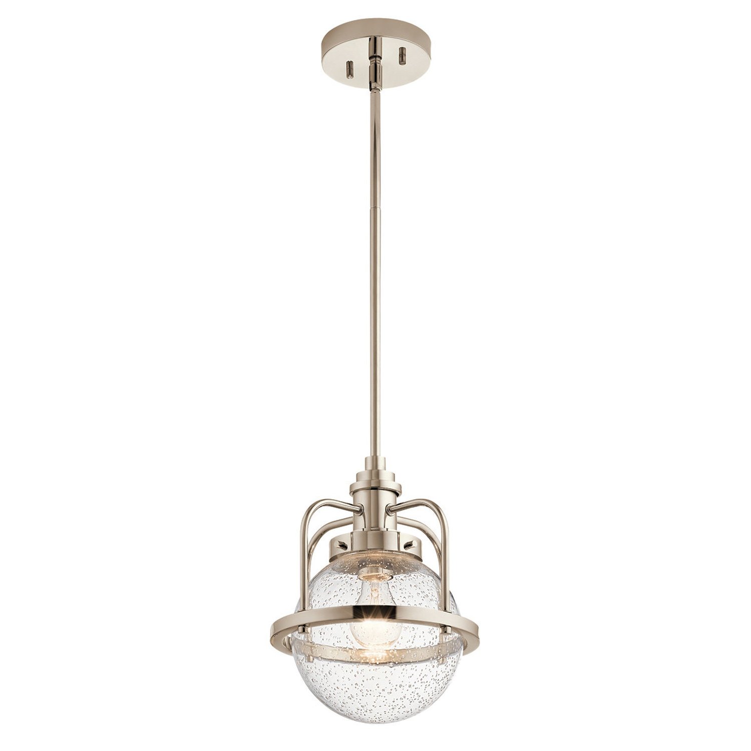 Elstead Kichler Globe Pendant Light - Polished Nickel