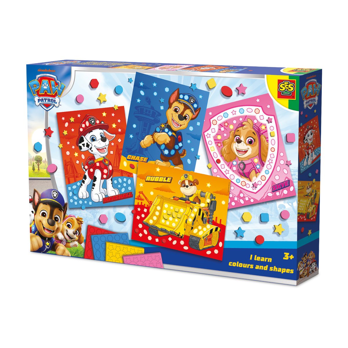 SES Creative Paw Patrol I Learn Colours & Shapes Art Craft Activity Pack