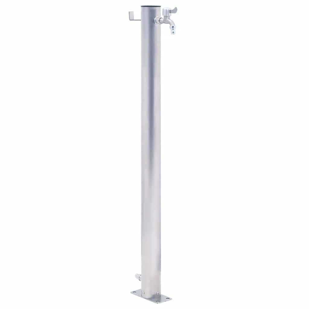 Walplus Stainless Steel Garden Water Column Round - 23.5 x 7 x 60 cm