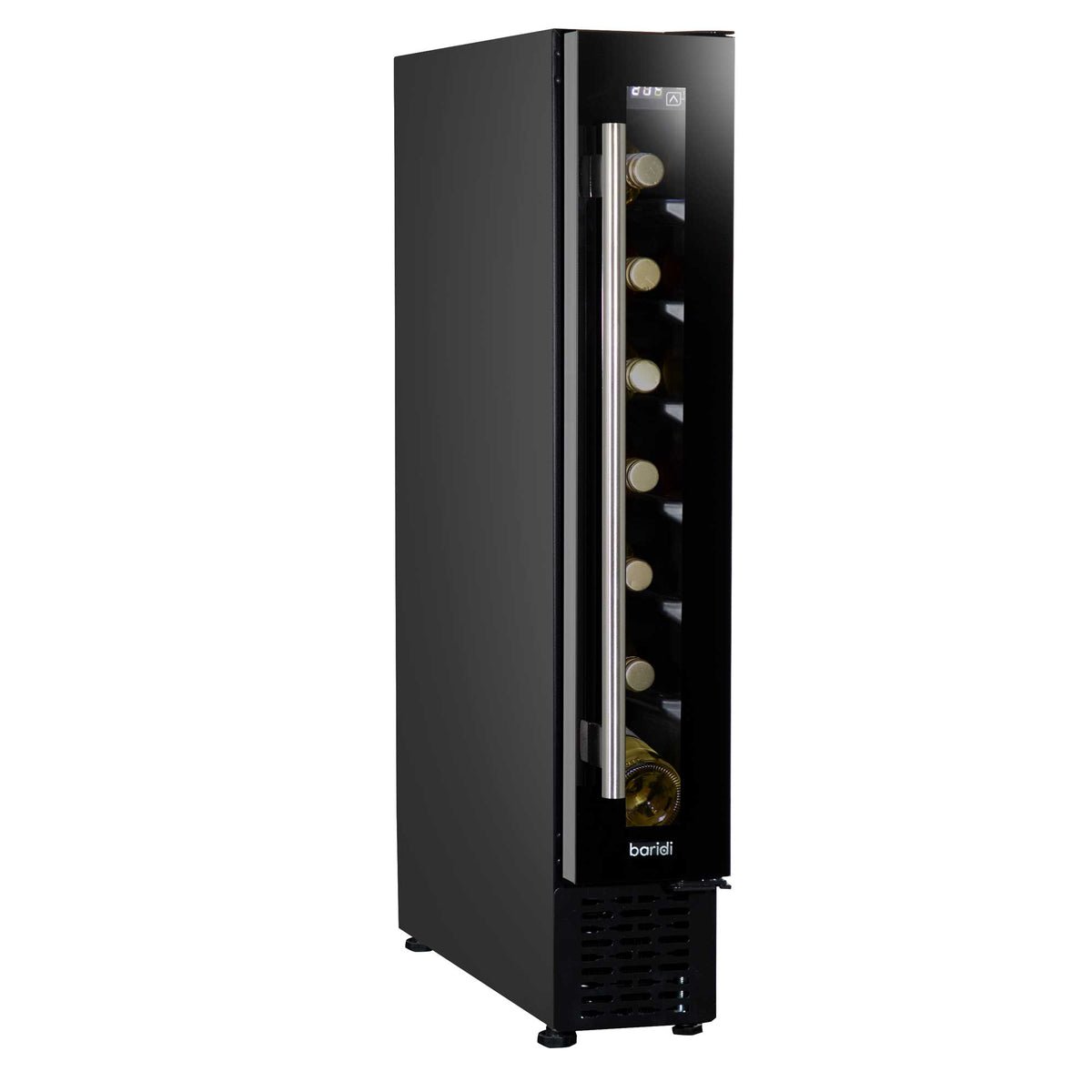 Baridi 7 Bottle Extra-Slim Wine Fridge with Touch Controls & LED Light - Black