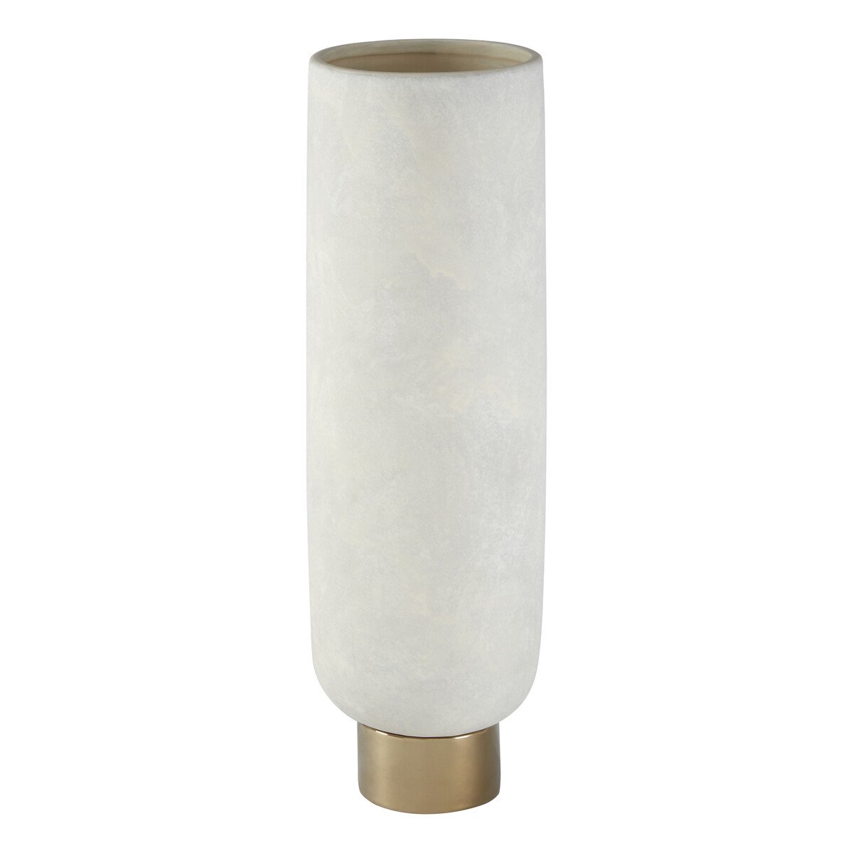 Orsina Callie Large Vase - White and Gold