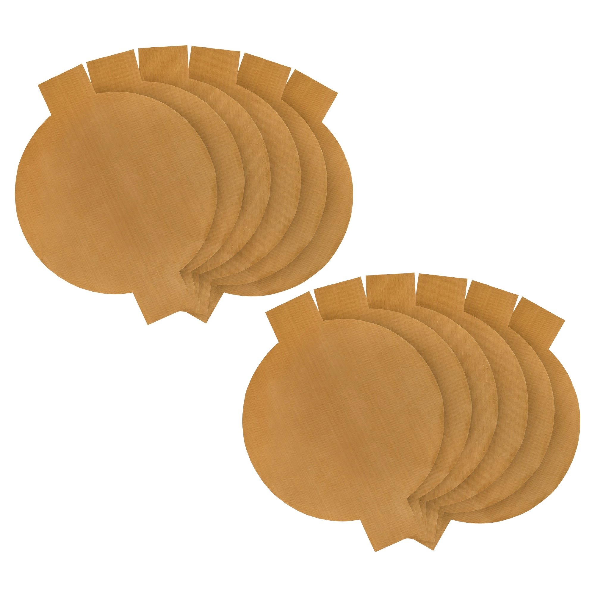 Cooks Professional Set of 12 Non-Stick Reusable Pizza Baking Sheets with Handles