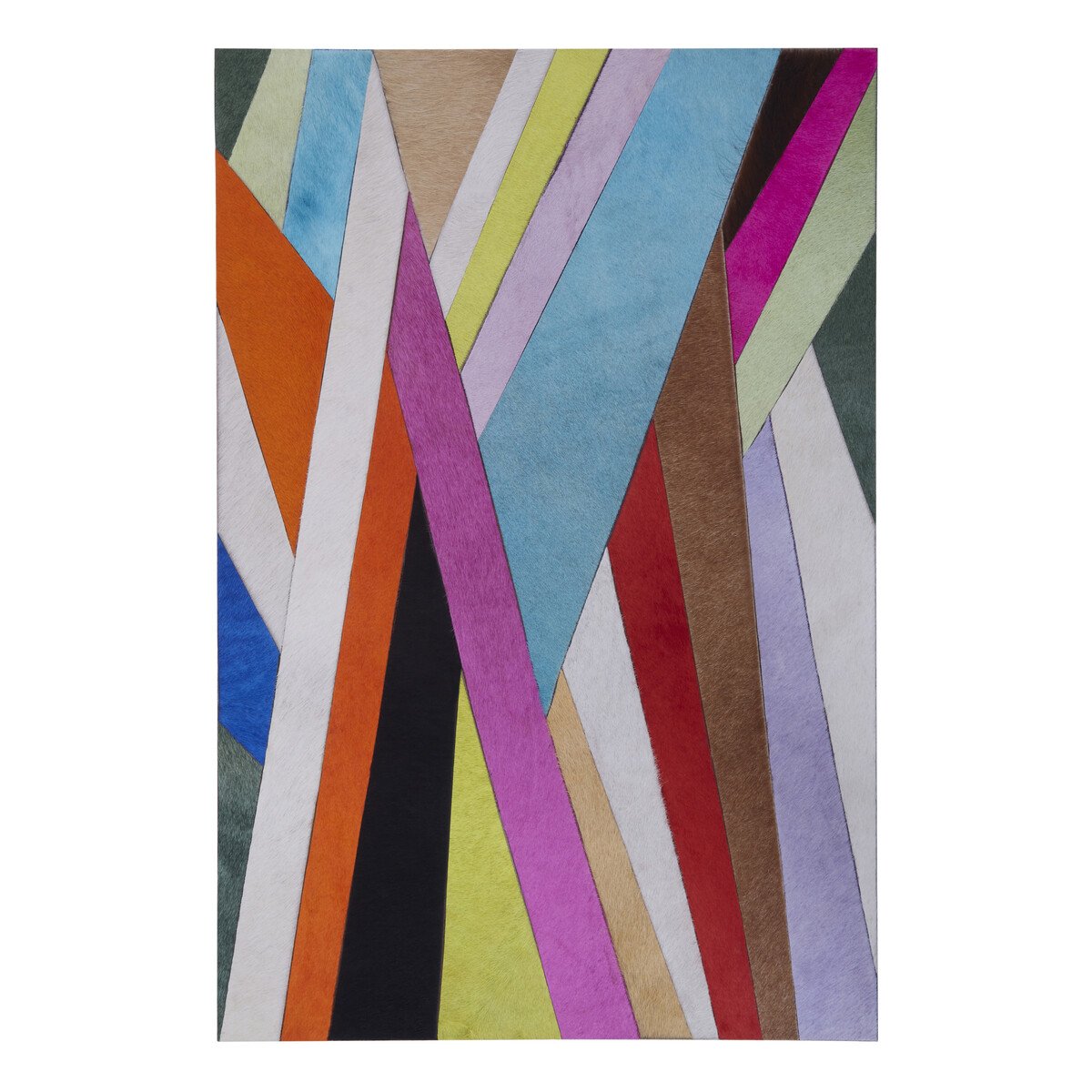 Orsina Safira Genuine Leather Striped Wall Art