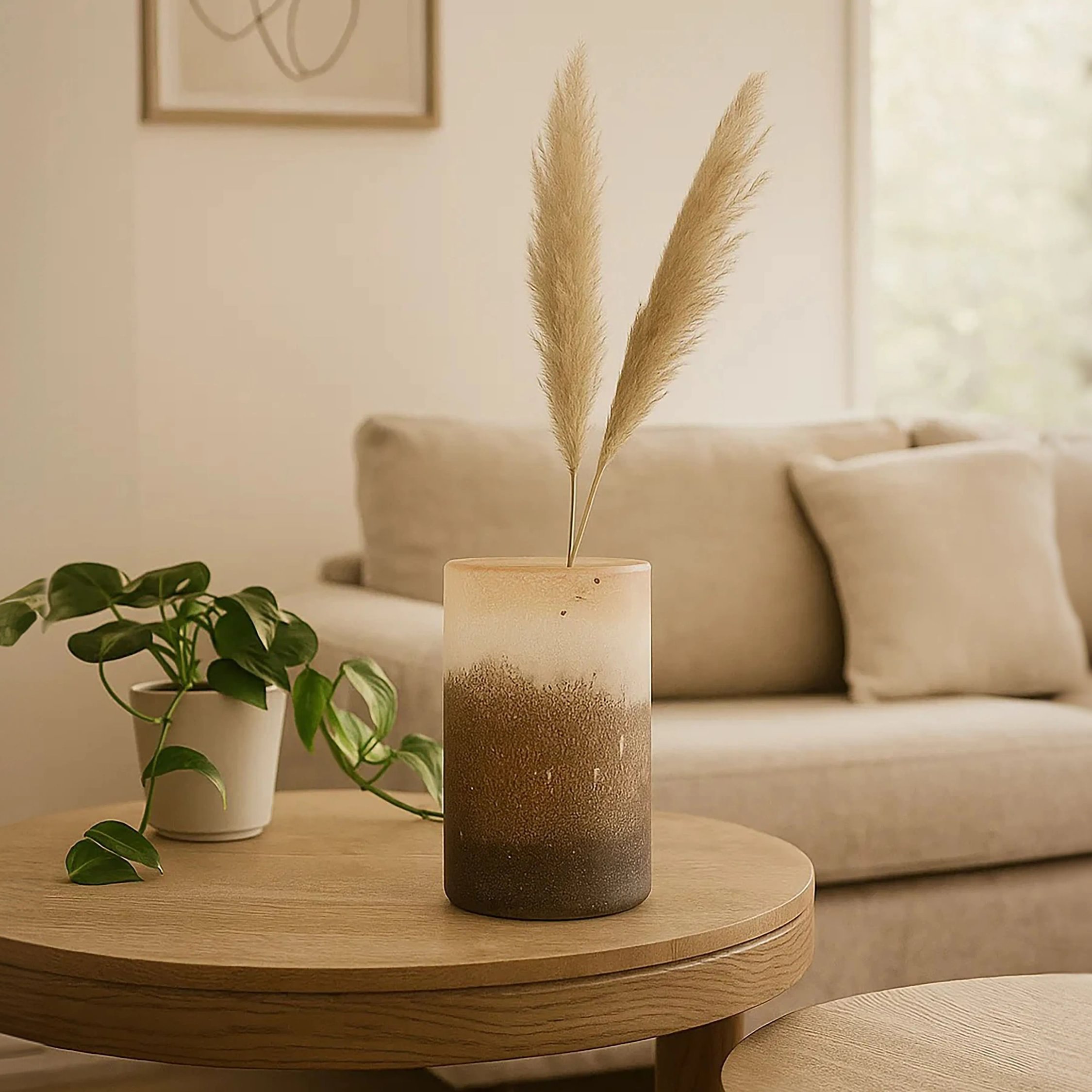 Orsina Chiara Medium Effect Vase - Natural Sand