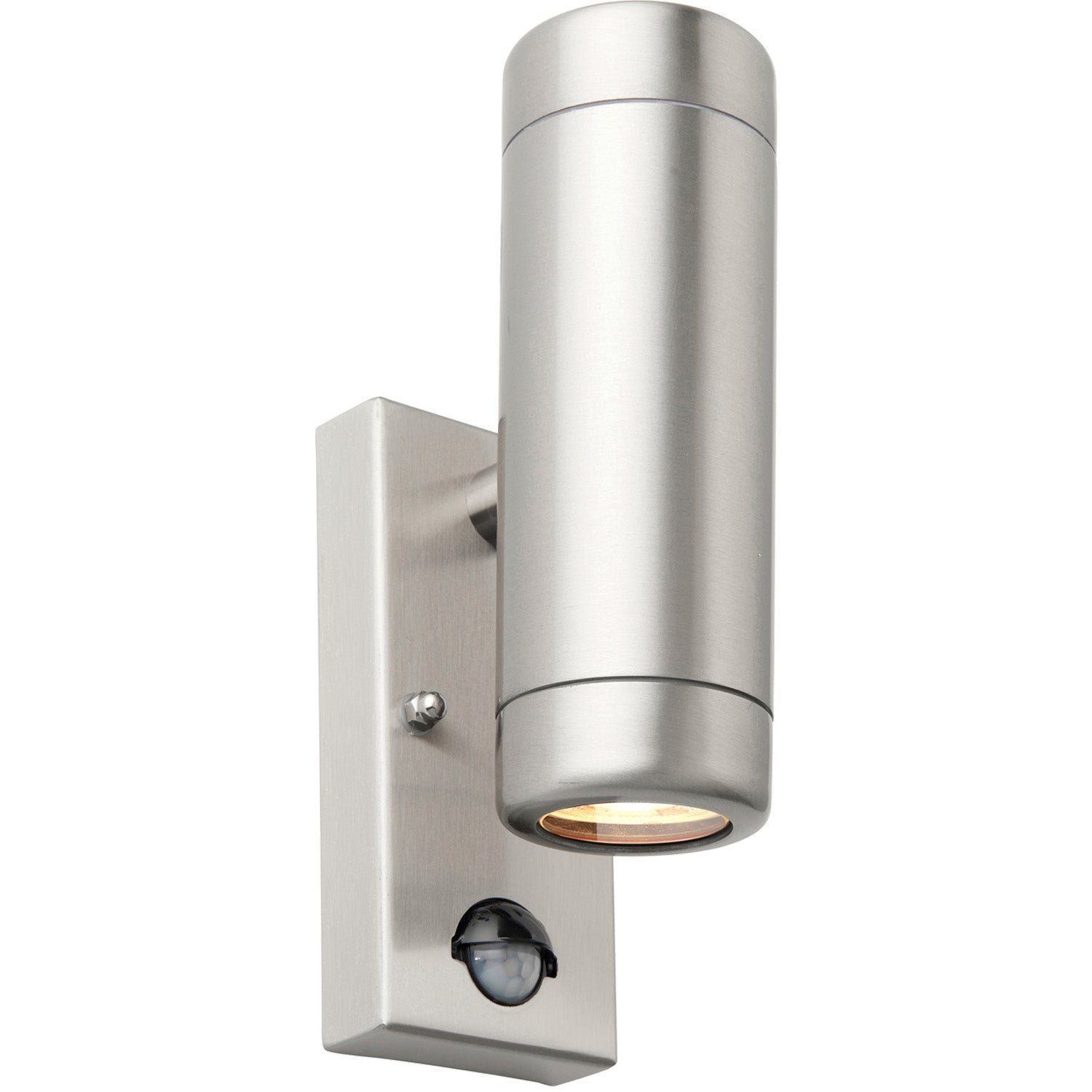 Loops Direct Stainless Twin Wall Light - Brushed Stainless Steel