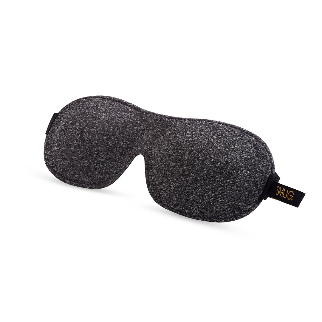 SMUG Contoured 3D Blackout Sleep Mask - Dark Grey Marl