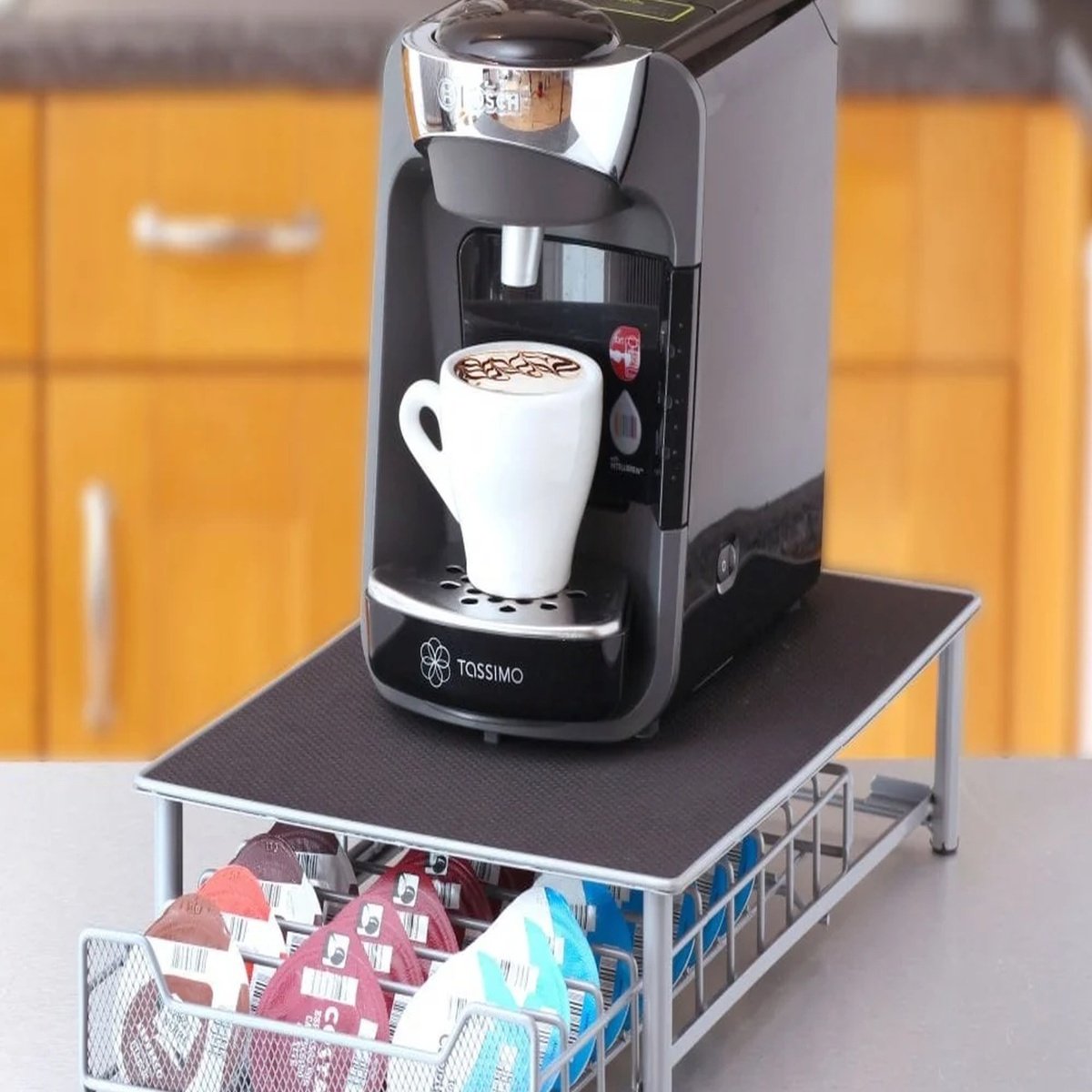 Neo 60 Pod Tassimo Coffee Capsule Storage Stand and Drawer