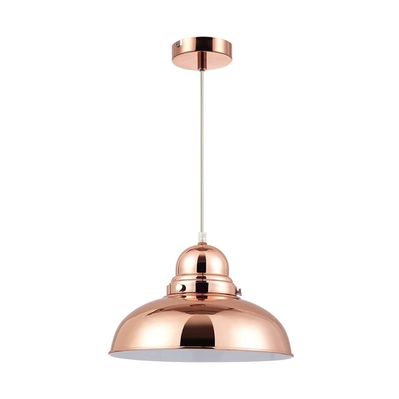 Orsina Jasper Bell-Shaped Pendant Light - Copper