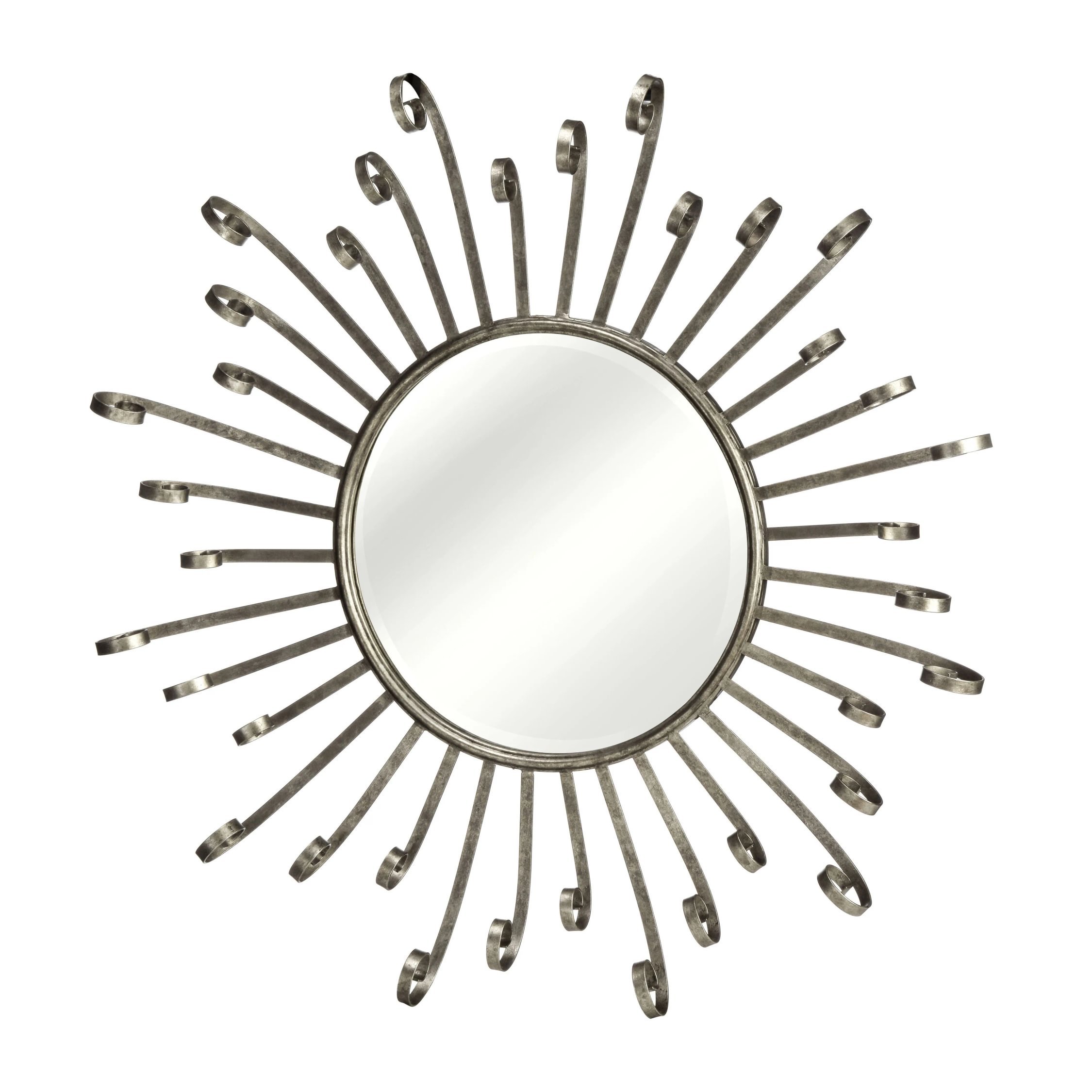 Orsina Cissell Spoke Style Wall Mirror – Silver