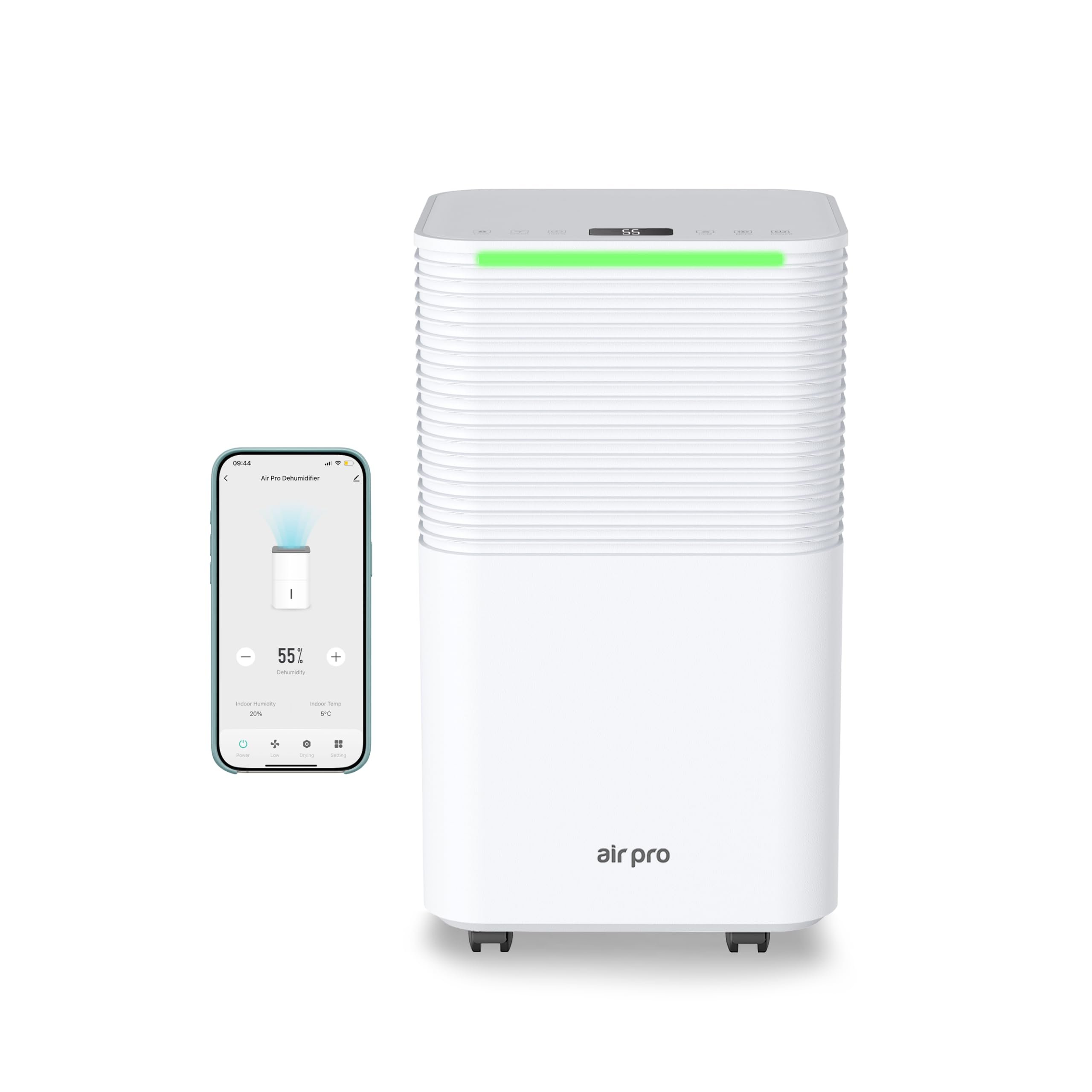 Air Pro 12L WiFi Dehumidifier & Clothes Dryer Mould Remover - White