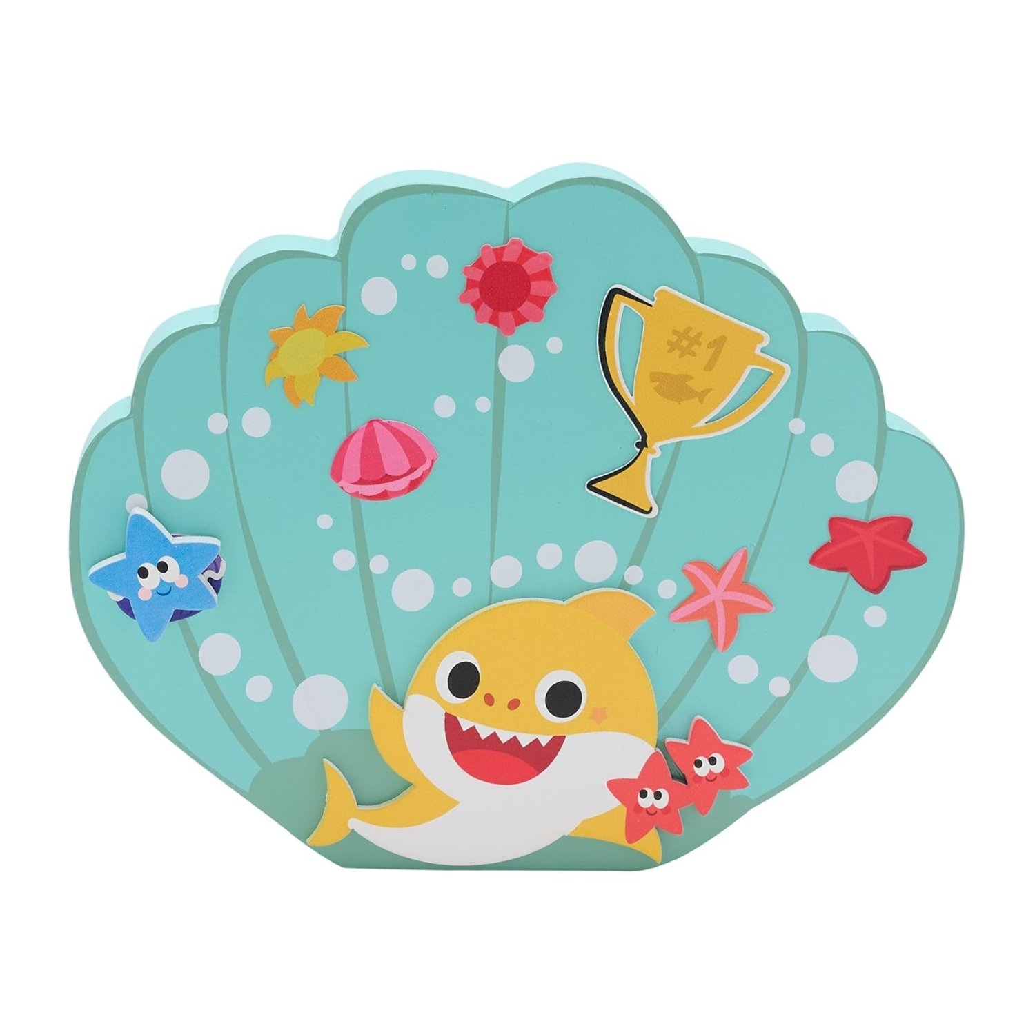 Widdop Baby Shark Wooden Reward Chart - Multi