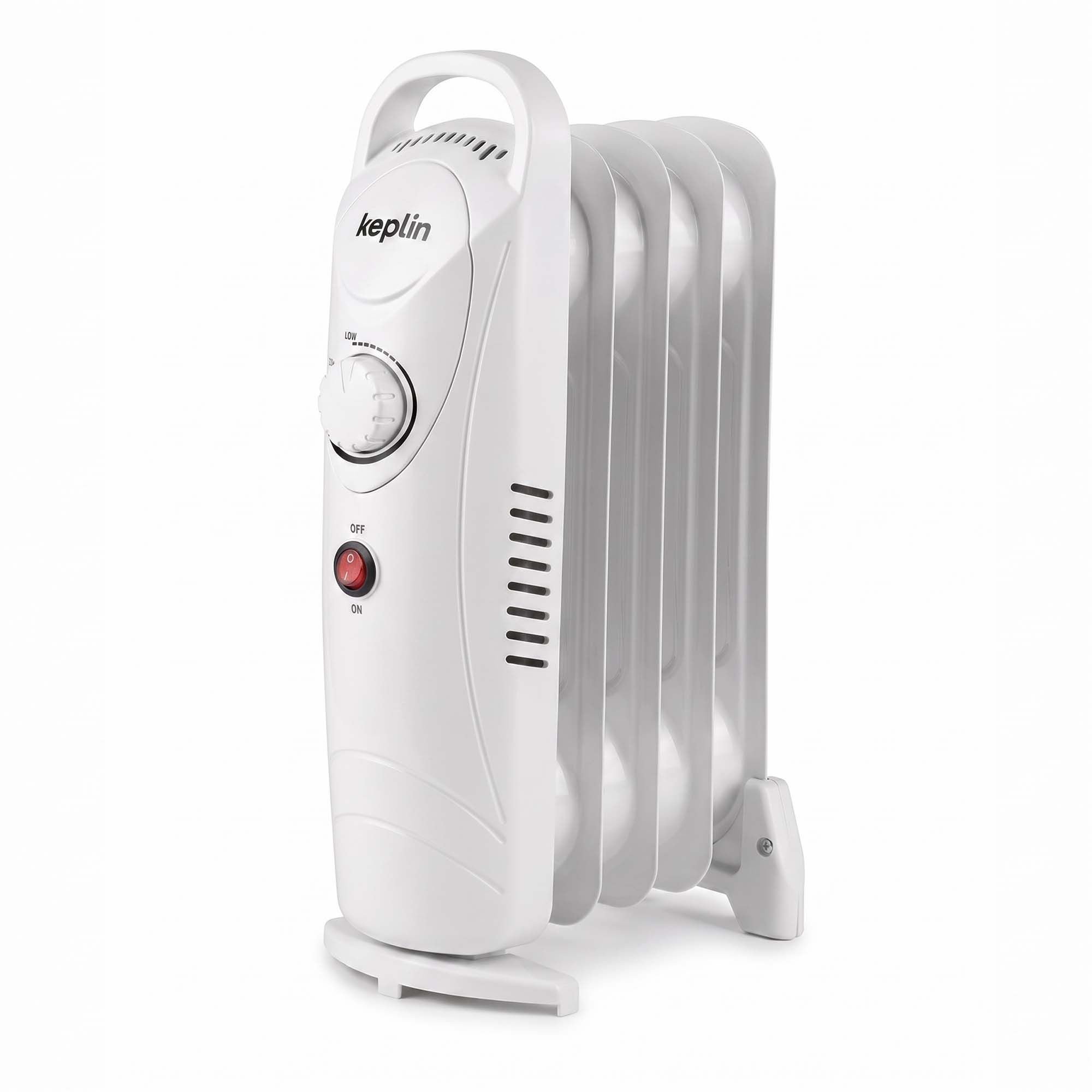 Keplin 650W Mini Oil Filled Radiator 5 Fin - White