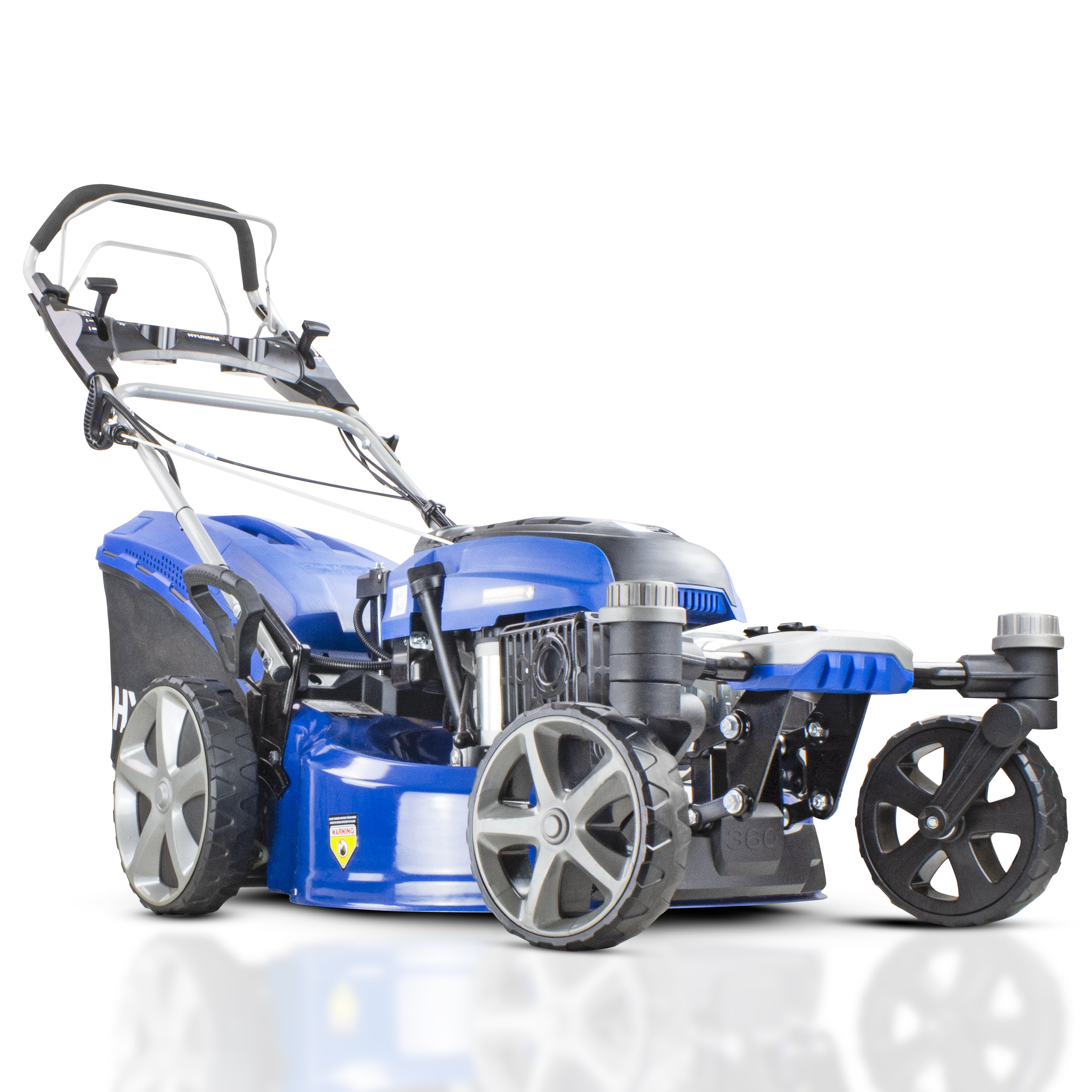 Hyundai 196cc 3-in-1 Self-Propelled Petrol Lawn Mower - 70L