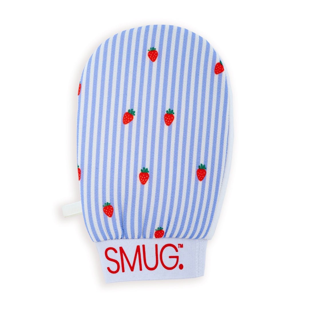 SMUG Exfoliating Mitt - Strawberry Stripe