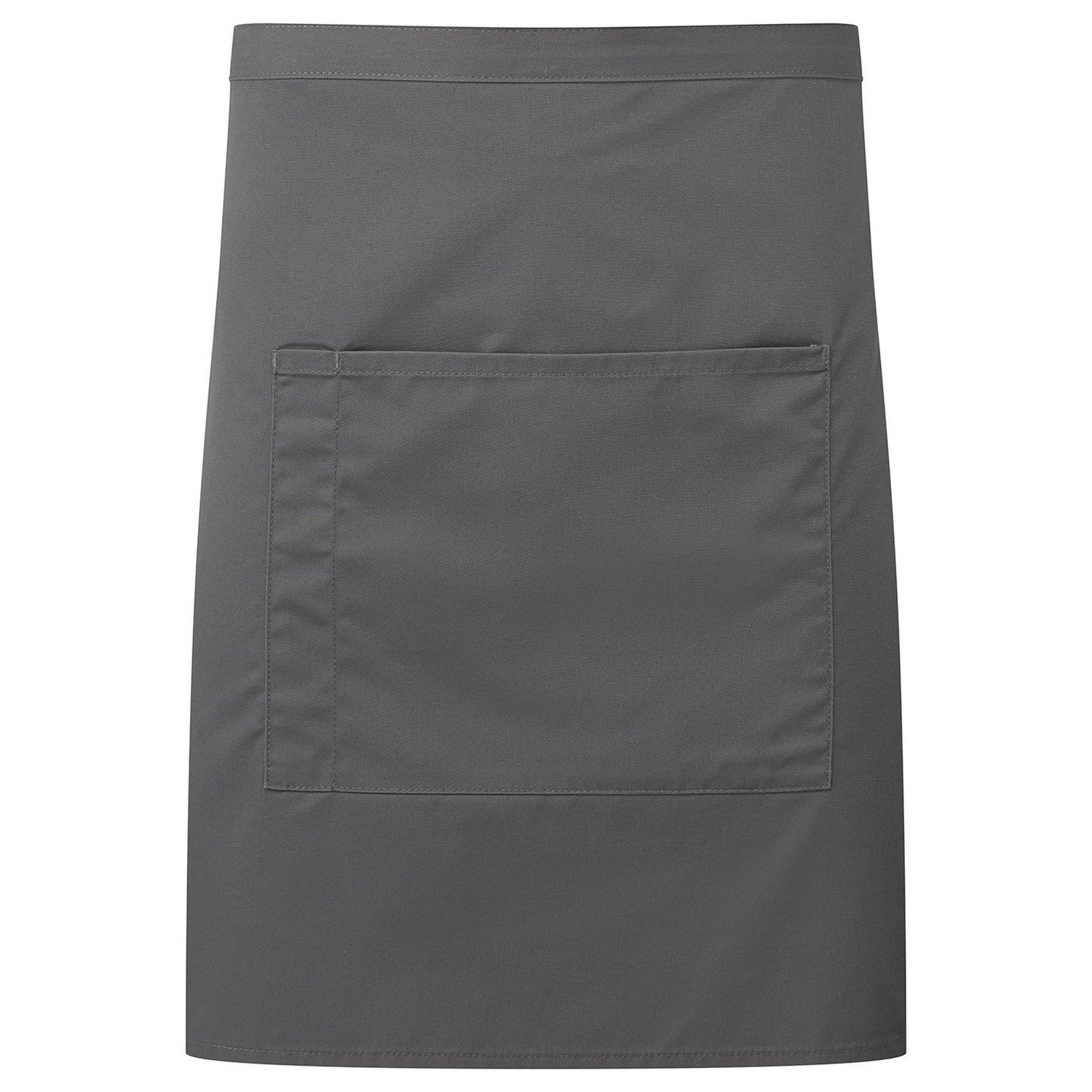 Premier Colours Front Pocket Waist Apron - Dark Grey