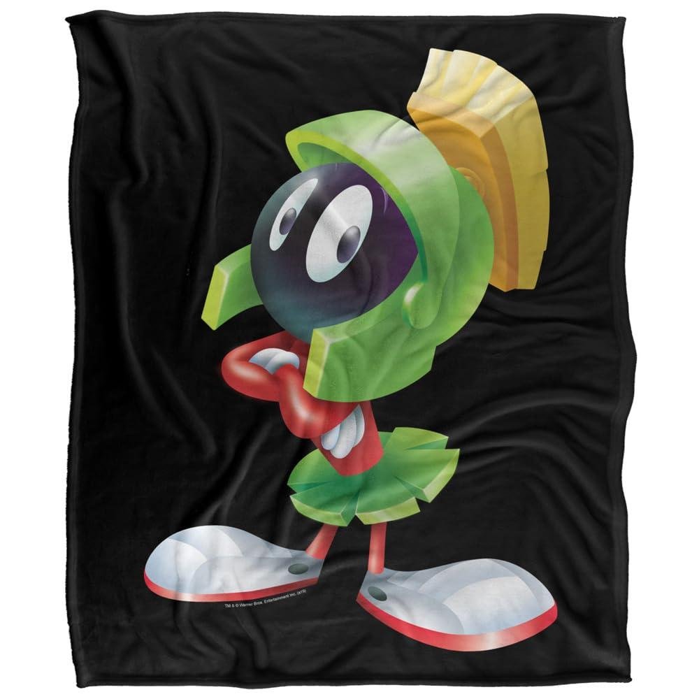 Looney Tunes Marvin The Martian Soft Touch Blanket - 152cm x 127cm