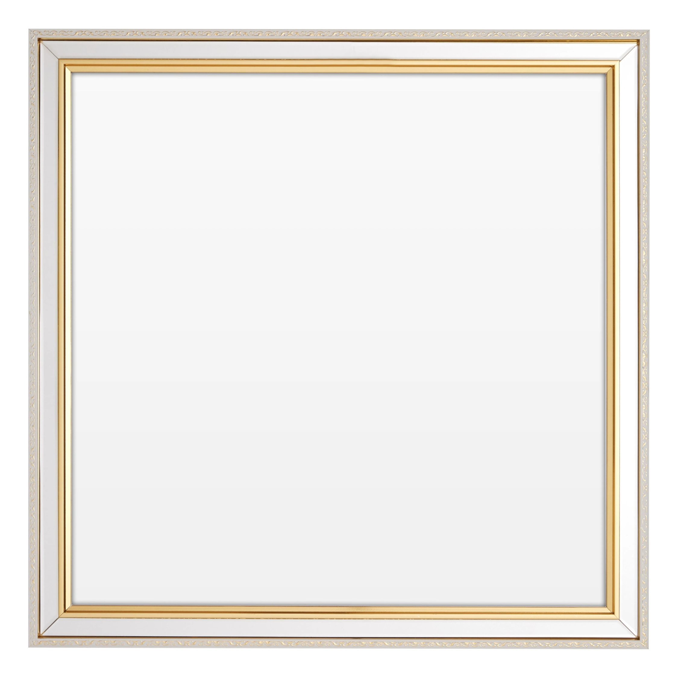 Orsina Mazzone Square Framed Wall Mirror – Gold