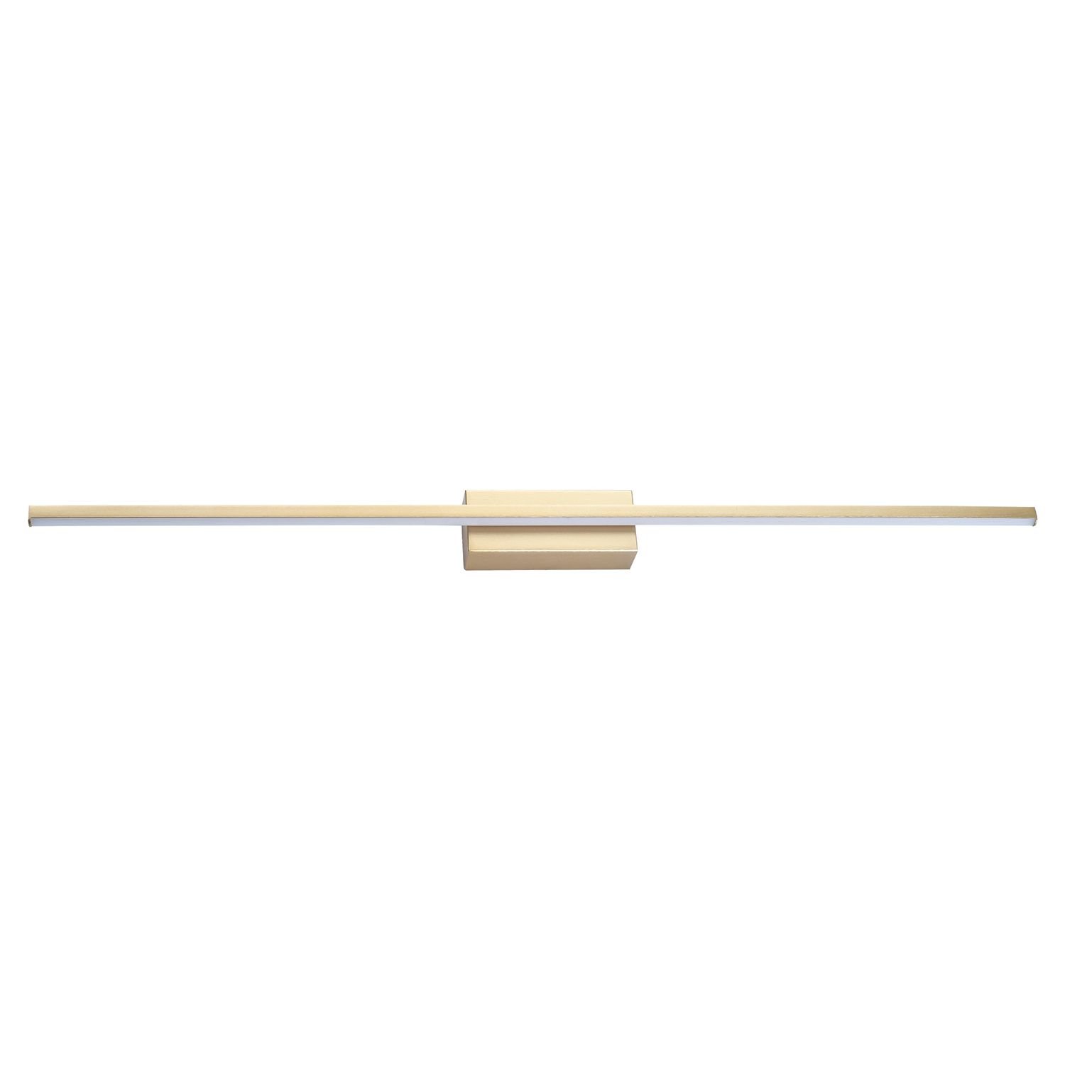 Happy Homewares Brushed Gold Metal LED Picture Wall Light - 90cm