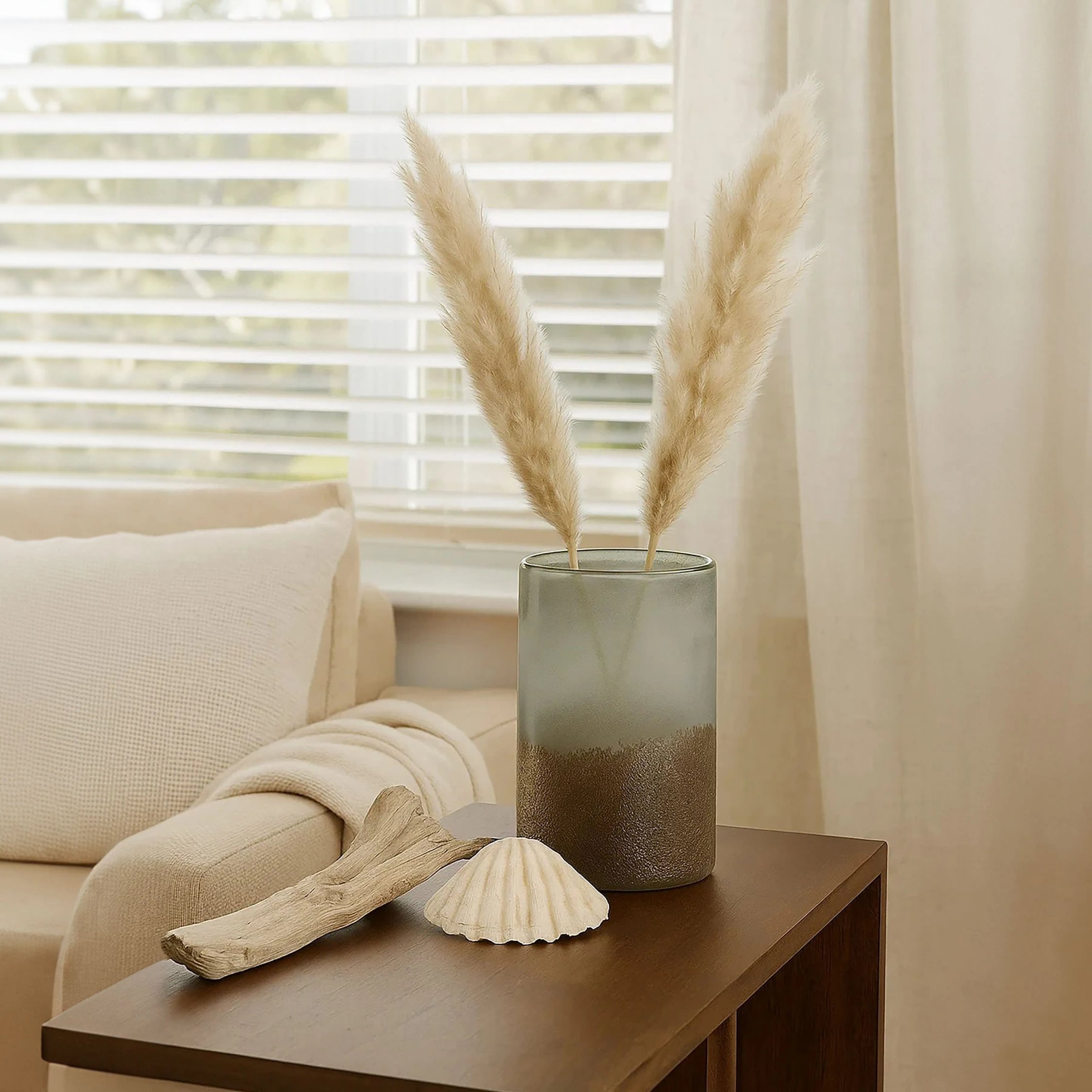 Orsina Chiara Medium Effect Vase - Grey Sand