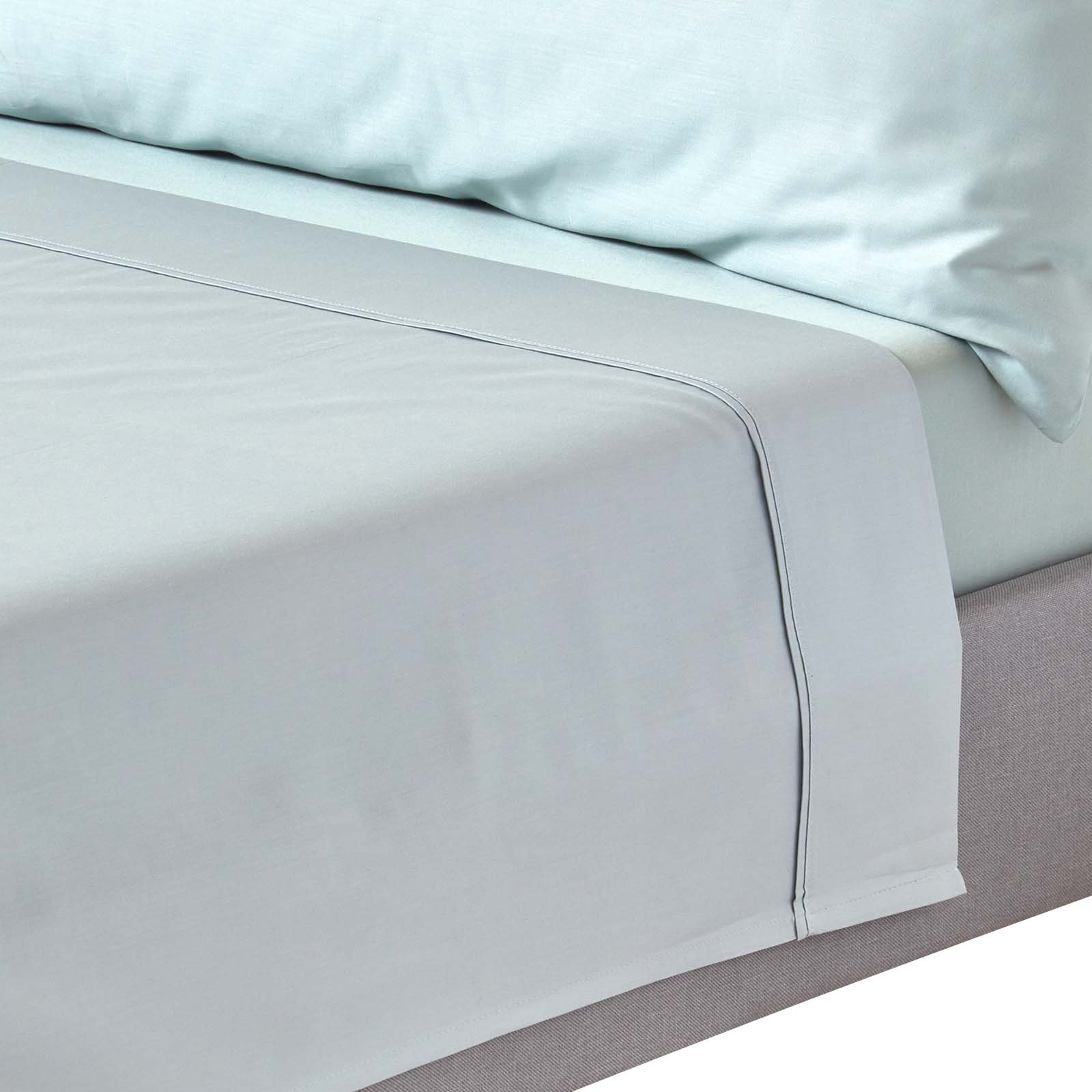 Homescapes Organic Egyptian Cotton Duck Egg Flat Sheet - Double