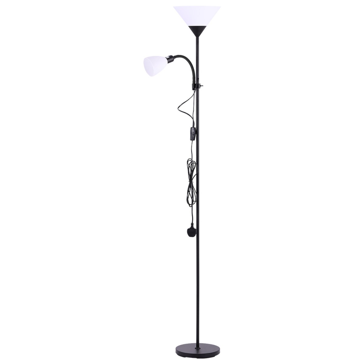 Living and Home Mother and Child Floor Lamp - Black