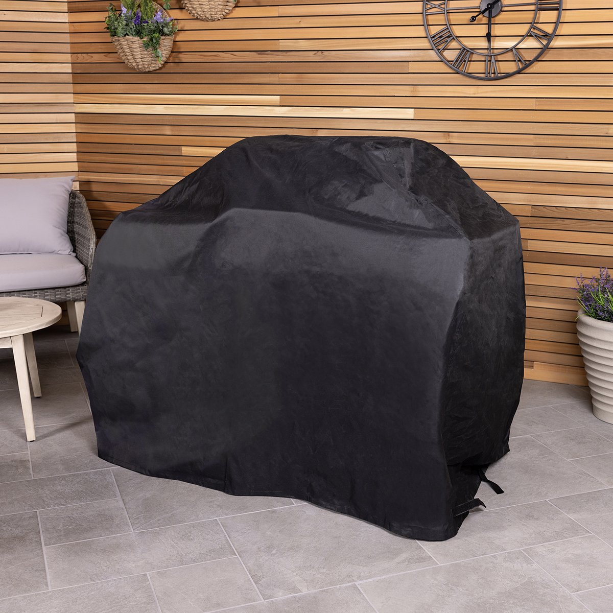Charles Bentley Universal Waterproof Gas Charcoal Large BBQ Cover - Black
