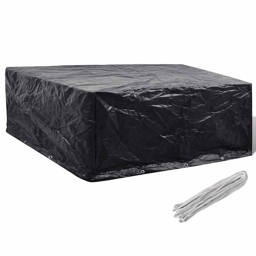 Walplus Aluminium Garden Furniture Cover - Black - 260 x 260 x 90 cm